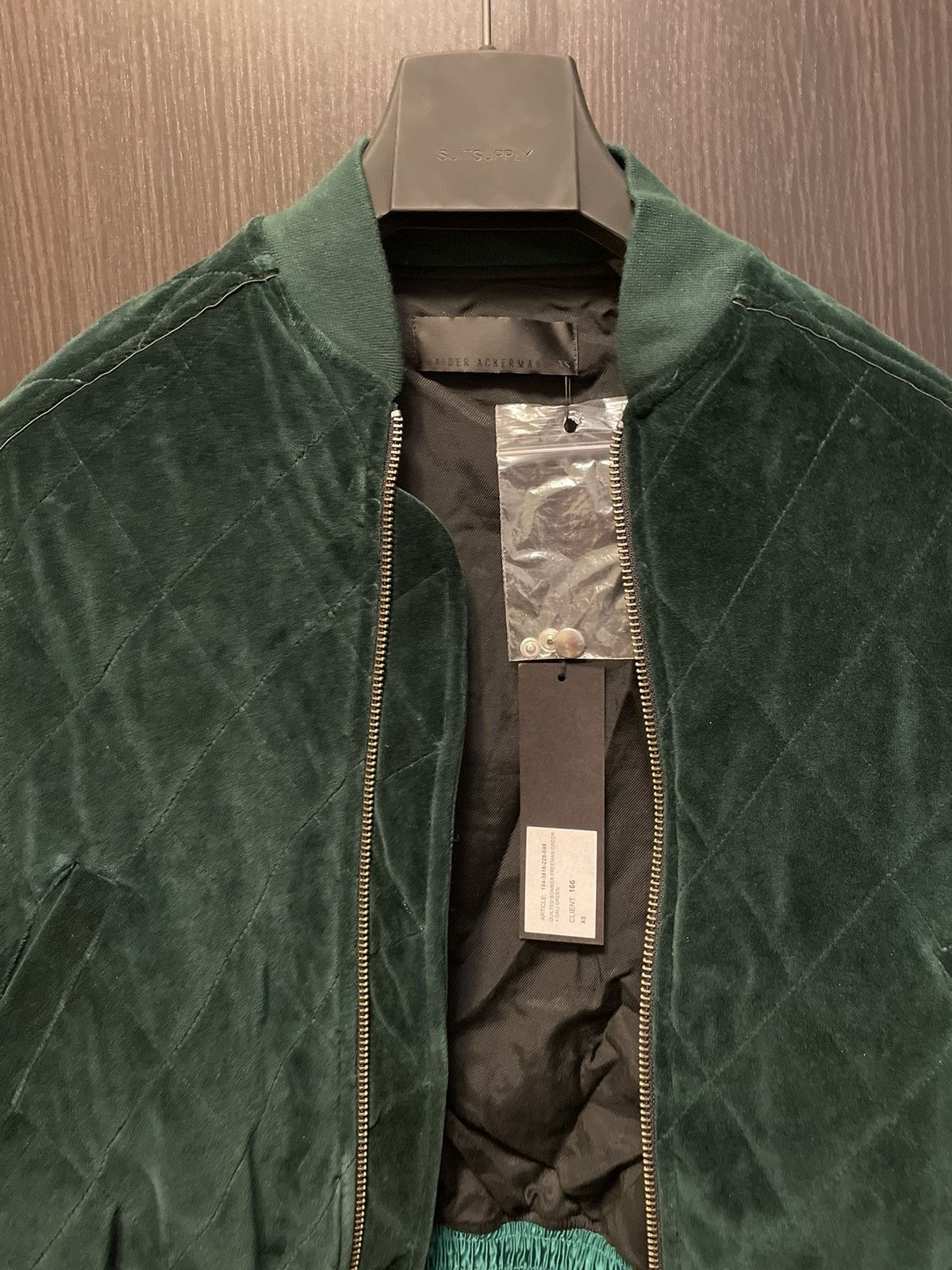 Haider Ackermann 🔥Brand New🔥Quilted Velvet Bomber Jacket Size US XS / EU 42 / 0 - 4 Thumbnail