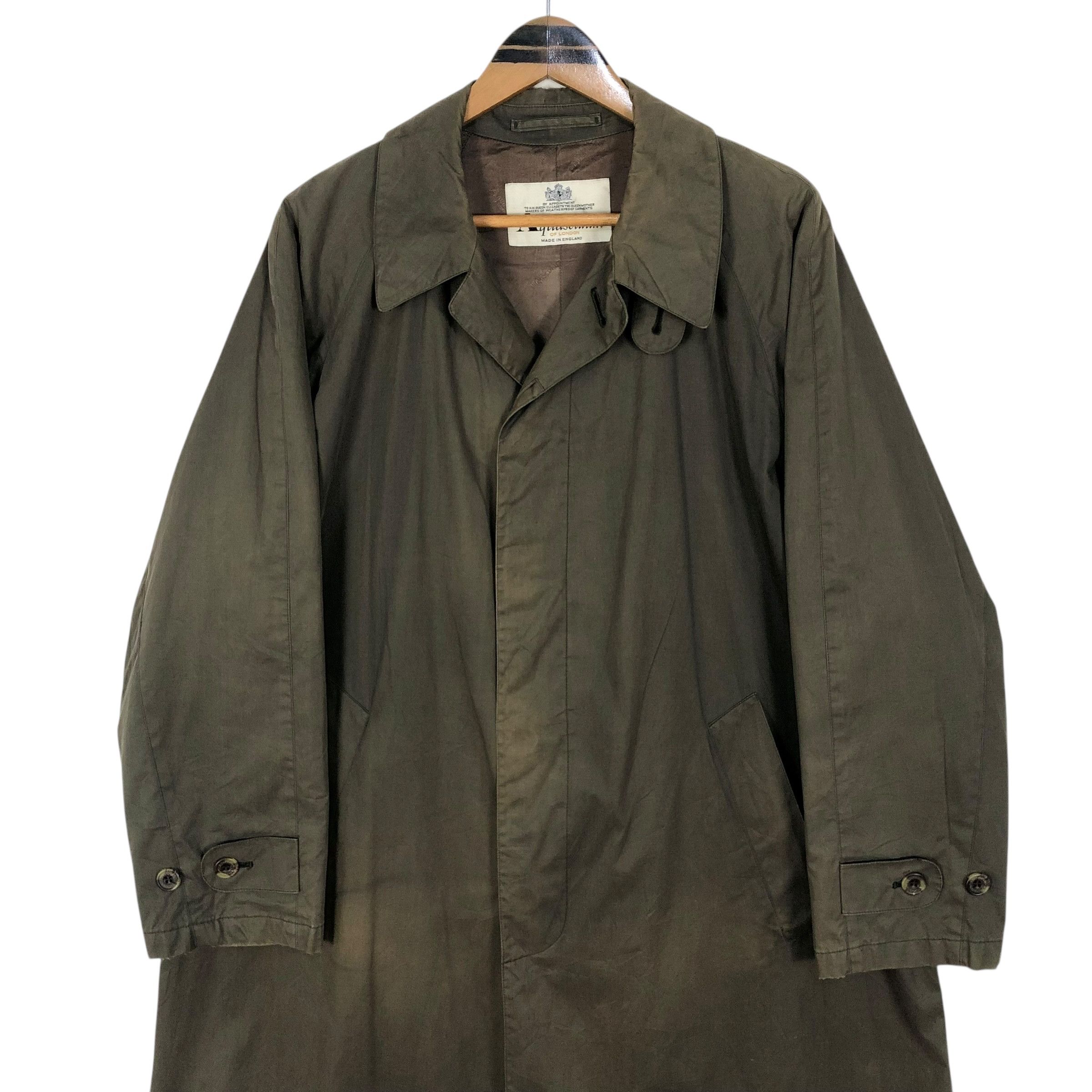 Aquascutum Vintage 90s Aquascutum Of London Faded Car Coat Size US M / EU 48-50 / 2 - 3 Thumbnail