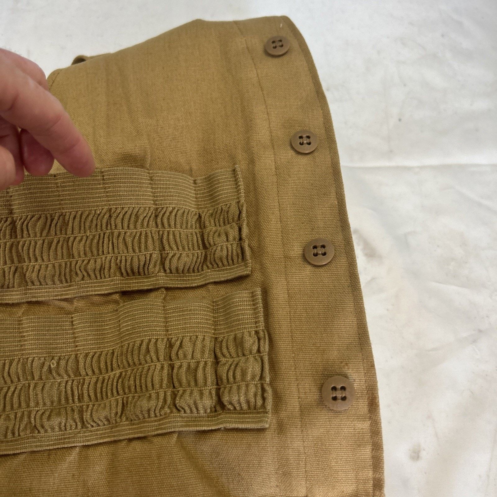 Sears Vintage Bullet Vest Sears Roebuck Co Hunting Brown No Holes Size ONE SIZE - 11 Thumbnail