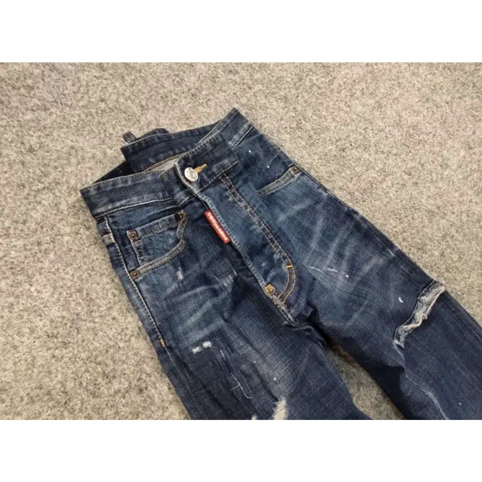 Dsquared2 Dsquared2 Jeans Casual 5-Pocket Denim Slim Fit Blue Men 34 Cotton Blend Vintage No Size US 34 / EU 50 - 6 Thumbnail