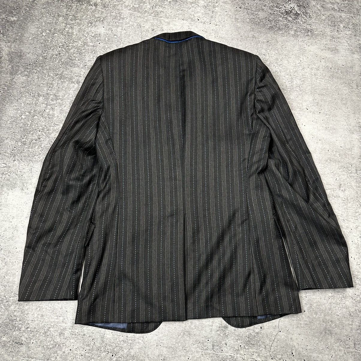 Designer × Etro Etro Milano Jacket Blazer Stripes Wool Lana Brown Men’s Size 48R - 16 Thumbnail