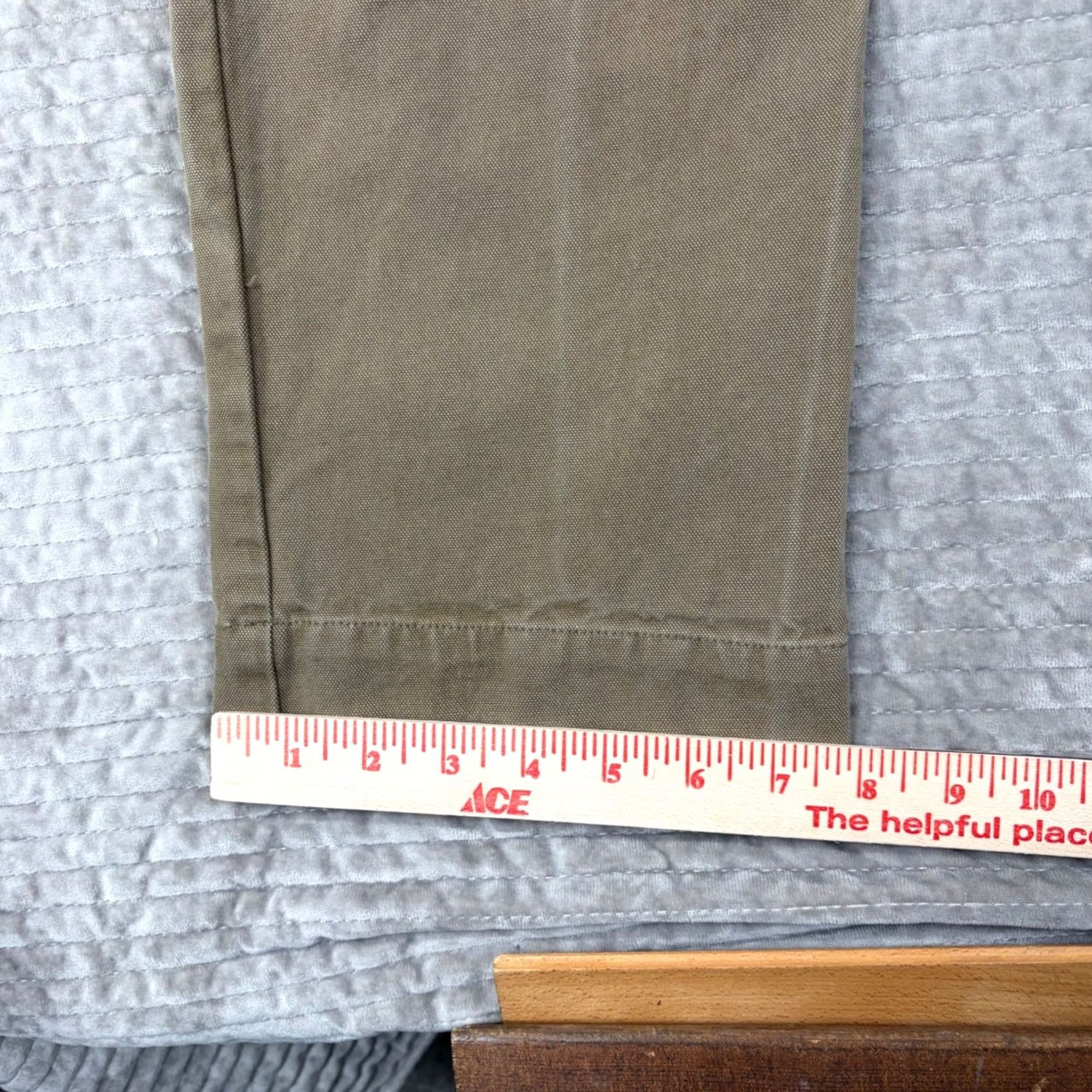 Ilana Kohn Ilana Kohn Tan Cotton Canvas High Waisted Pleated Tapered Pants Size 24 USA Made Size 42" / US 20 - 3 Thumbnail