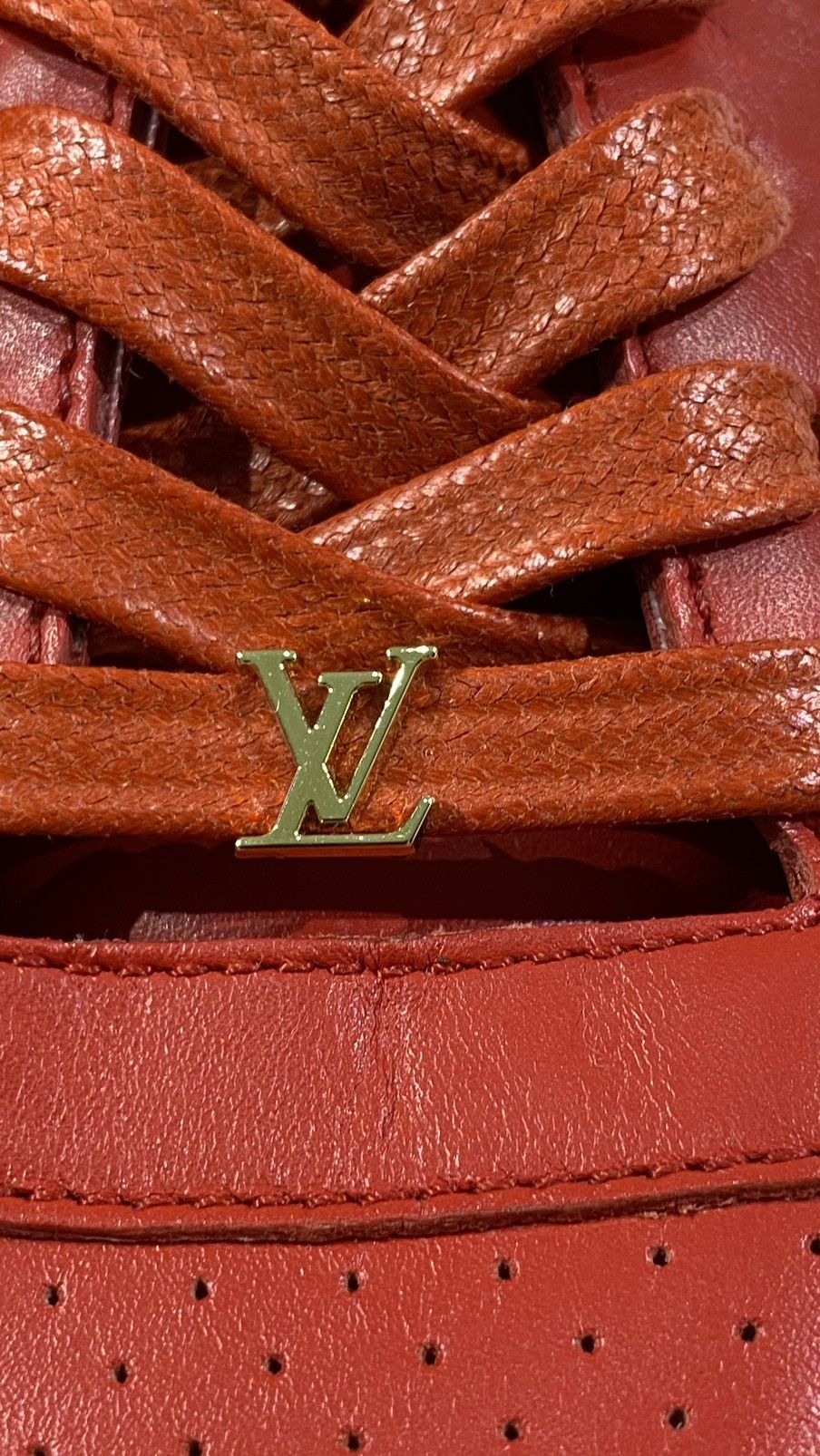 Louis Vuitton × Supreme Louis Vuitton X Supreme Sz10 Run Away sneakers Red Size US 10 / EU 43 - 11 Thumbnail