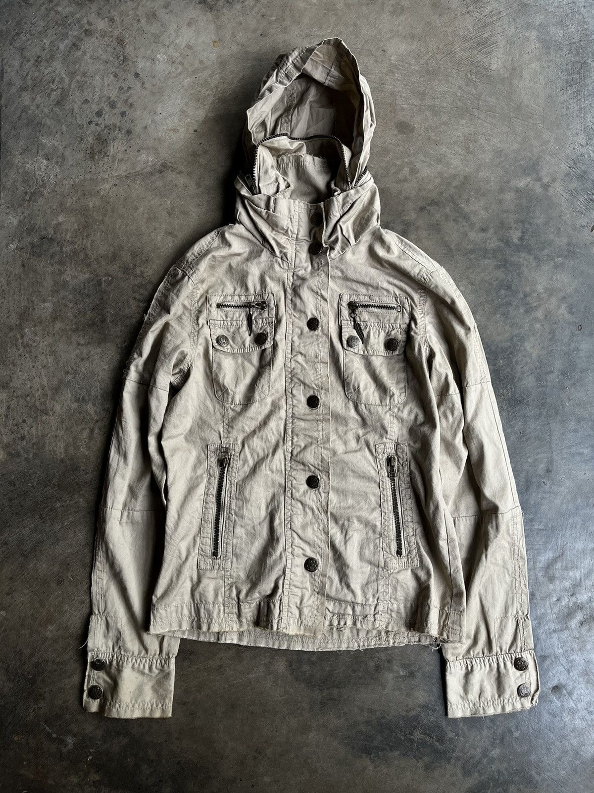 14th Addiction × If Six Was Nine × Le Grande Bleu (L.G.B.) JAPANESE CORNFLAKE BONO GOA STYLE JACKET GOTHIC PUNK STYLE Size US S / EU 44-46 / 1 - 1 Thumbnail