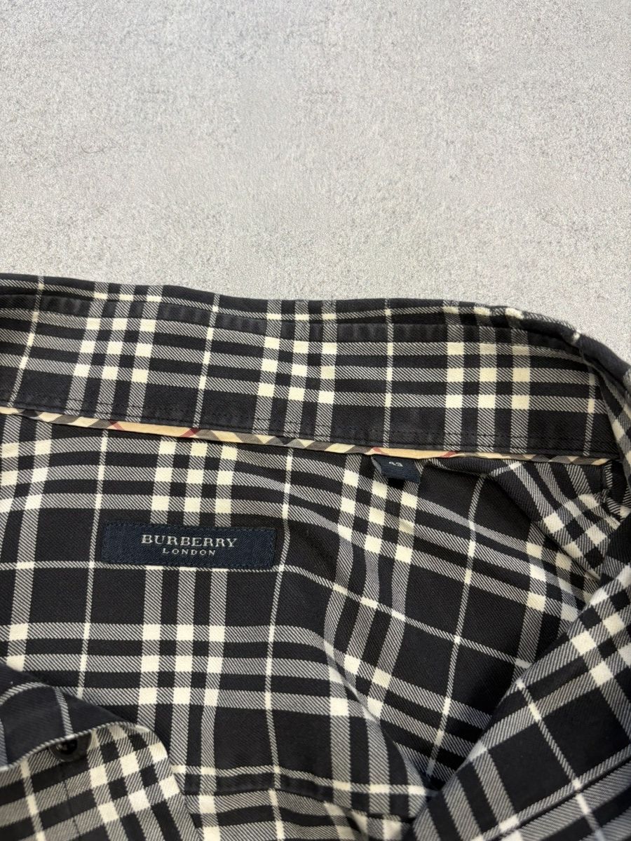 Burberry Burberry London Vintage 2000s Black Check Shirt Rare England Size US XL / EU 56 / 4 - 10 Thumbnail