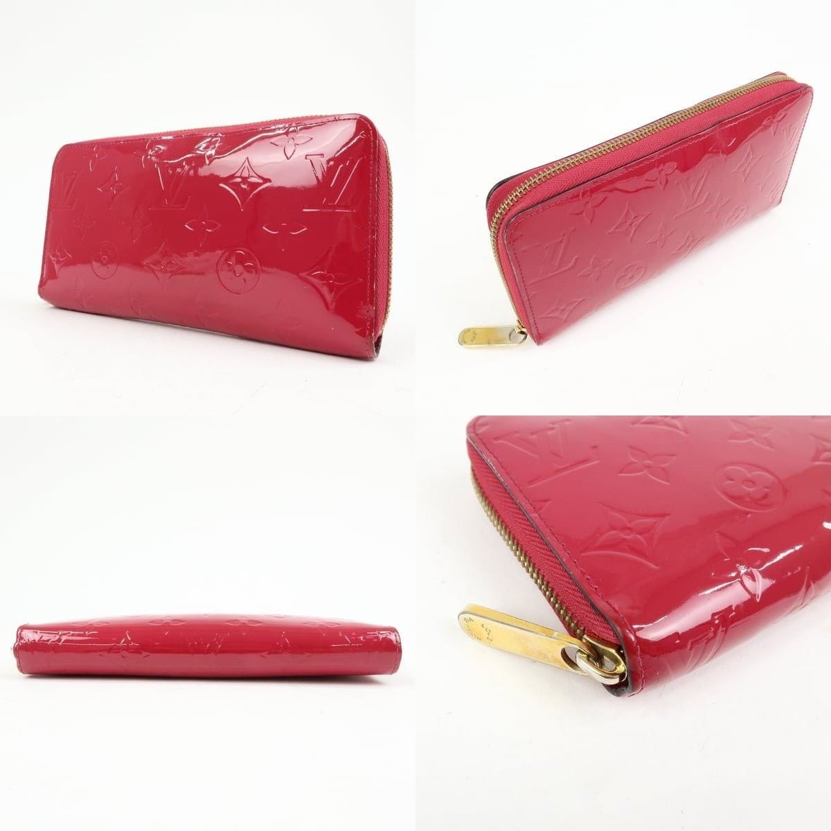 Louis Vuitton Louis Vuitton Monogram Vernis Zippy Wallet Patent Pink Size ONE SIZE - 3 Thumbnail