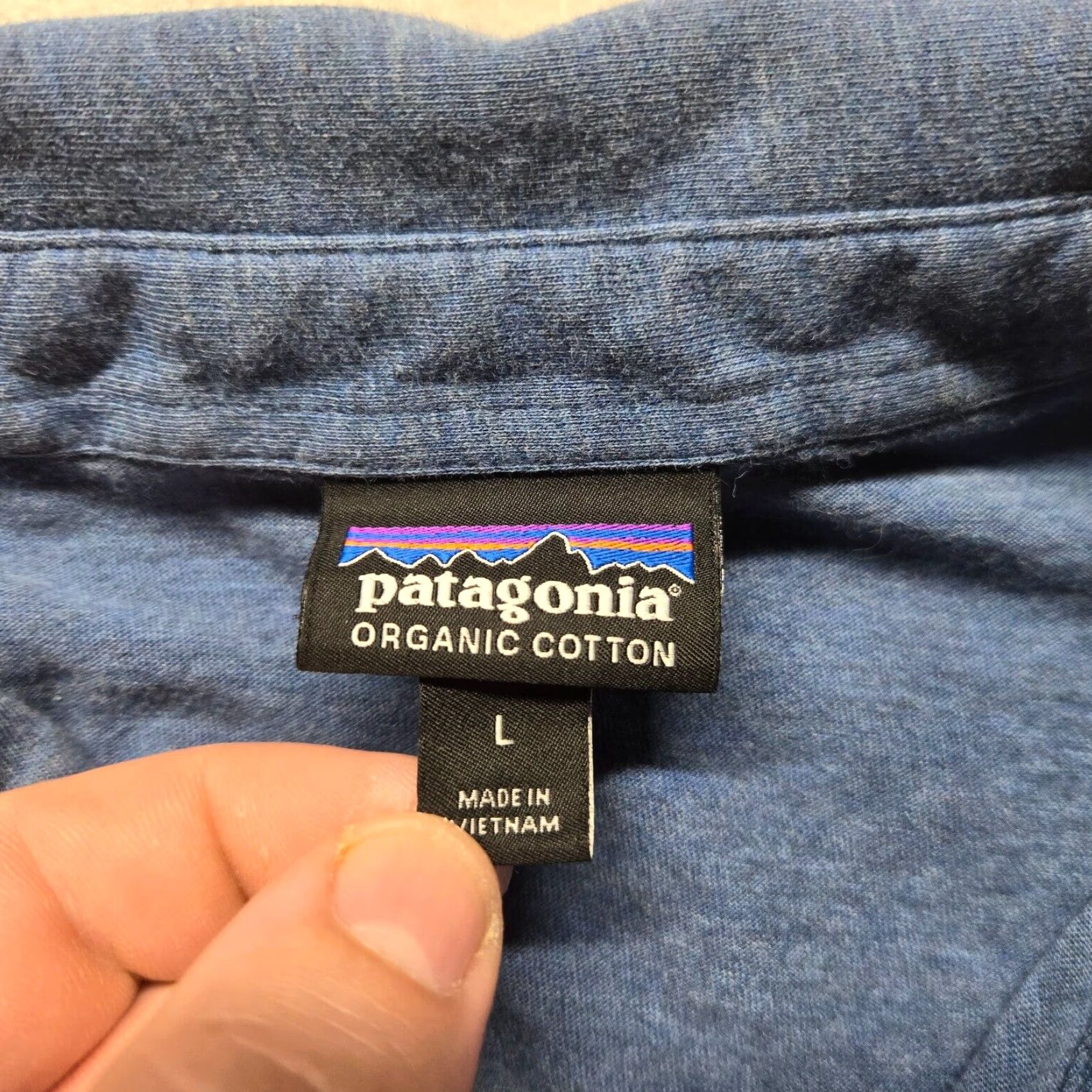 Patagonia Patagonia Shirt Polo Blue L Mens Arkansas Oklahoma Fire Hiking Hiker Rugby Size US L / EU 52-54 / 3 - 3 Thumbnail