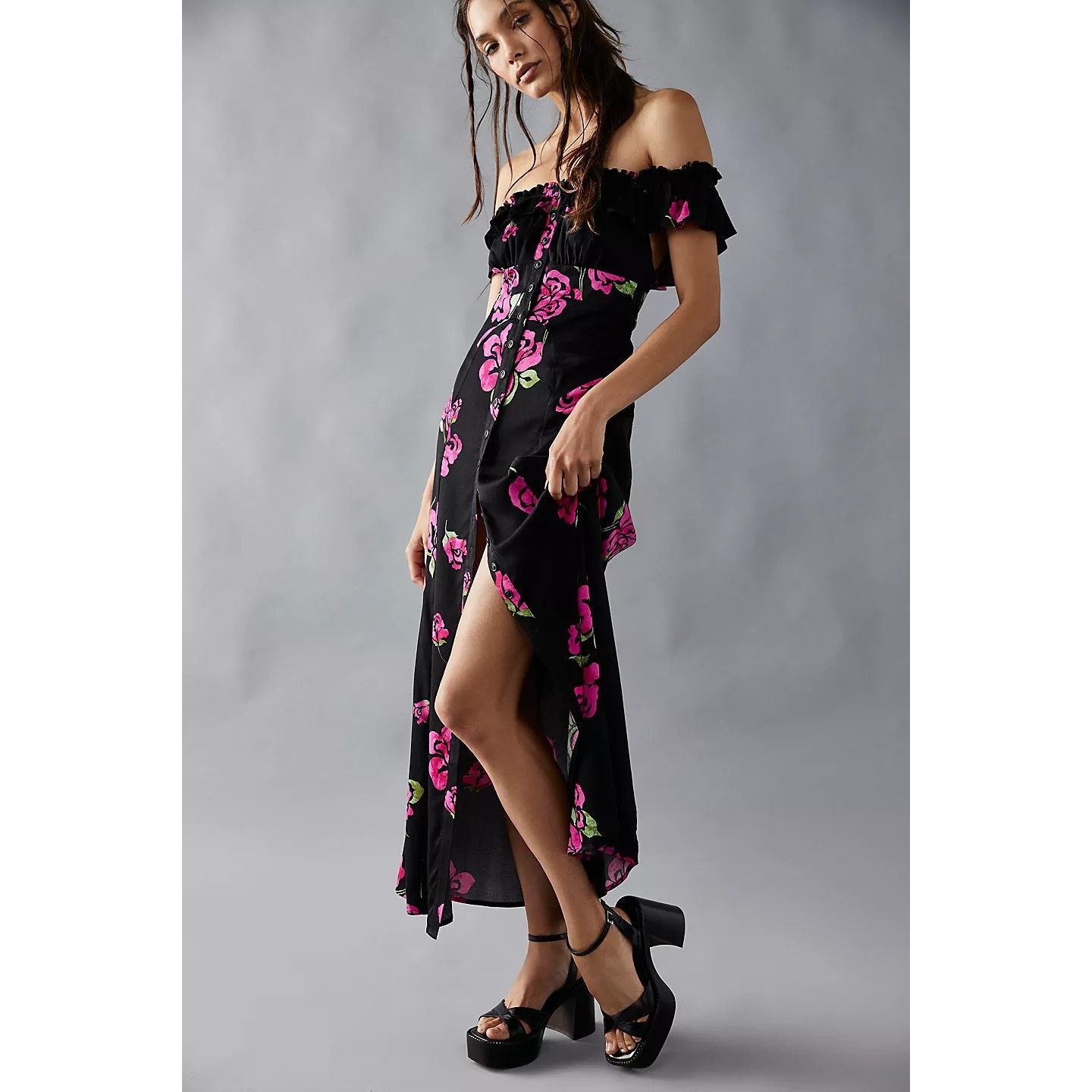 Free People New Free People She's A Dream Midi Dress OTS $168 X-SMALL Size XS / US 0-2 / IT 36-38 - 1 Thumbnail