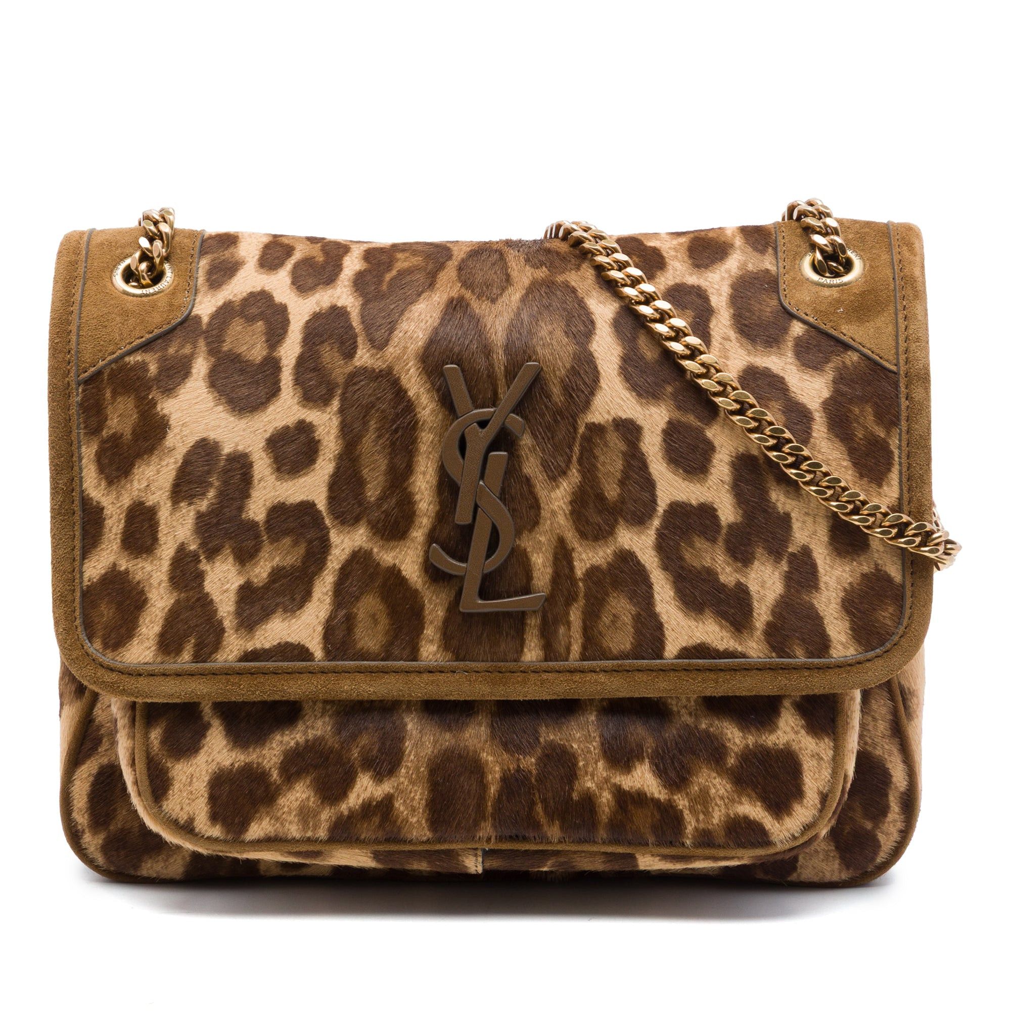 Saint Laurent Paris Baby Pony Hair Leopard Print Niki Size ONE SIZE - 1 Thumbnail