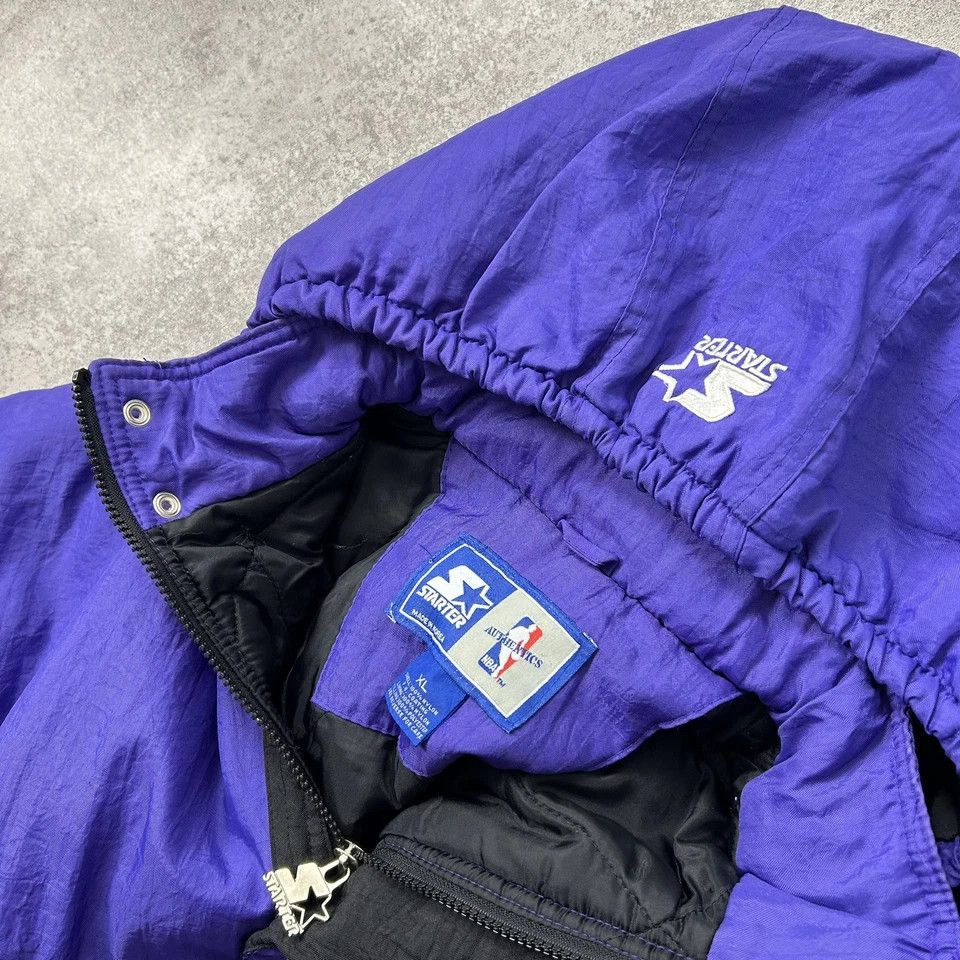 NBA × Starter × Vintage PHOENIX SUNS STARTER AUTHENTICS PUFFER JACKET HOODIE YOUTH Size US XL / EU 56 / 4 - 6 Thumbnail