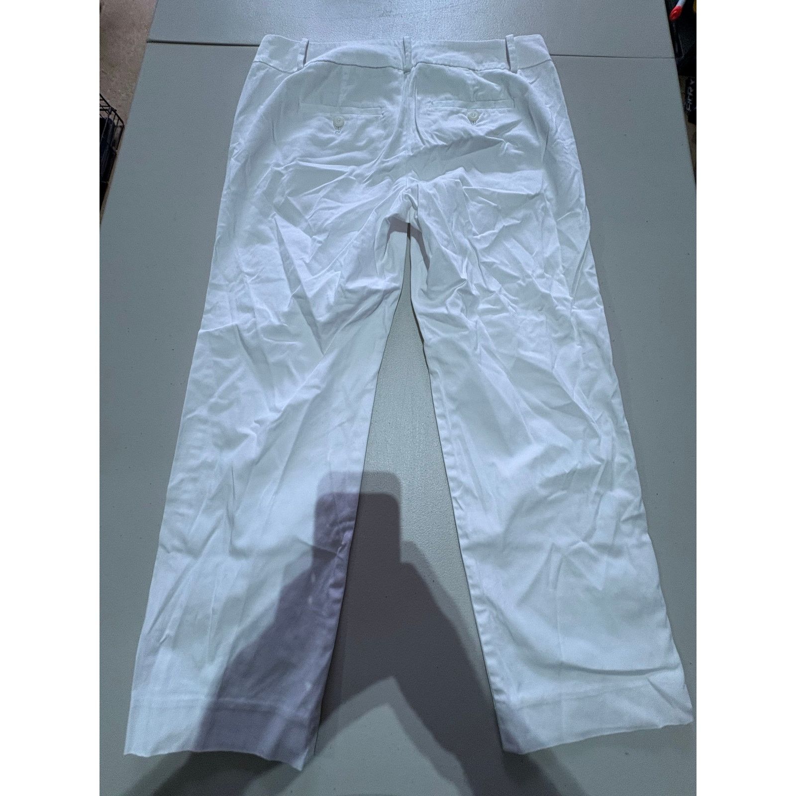 Loft LOFT Original Women’s White Straight Leg Pants Size 2 Size 26" / US 2 / IT 38 - 5 Thumbnail
