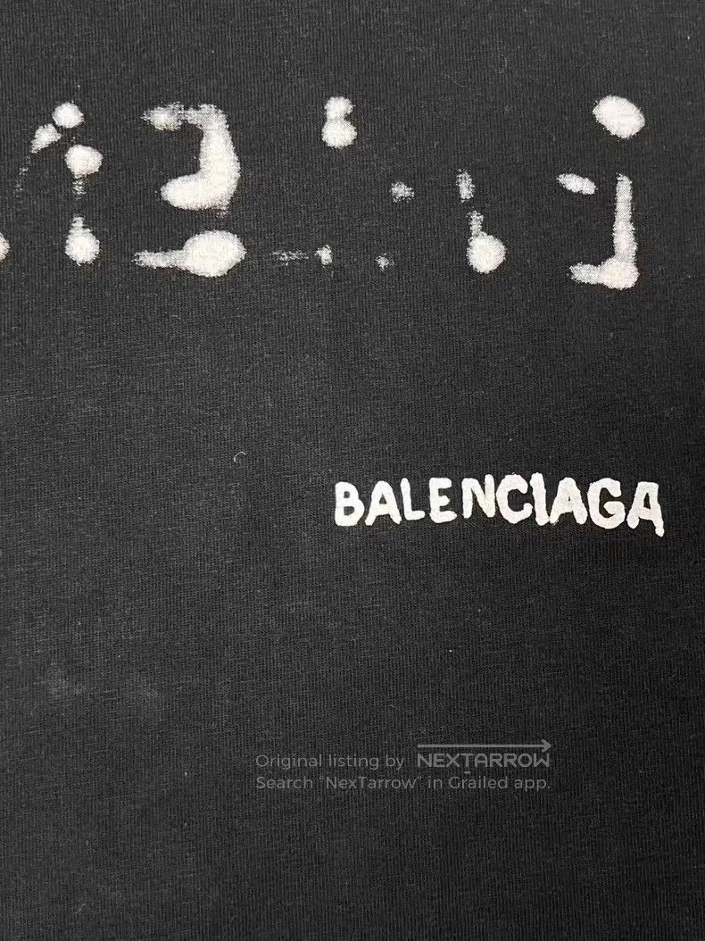 Balenciaga Balenciaga Logo Printed Plain Knit Short Sleeve Size XS / US 0-2 / IT 36-38 - 3 Thumbnail