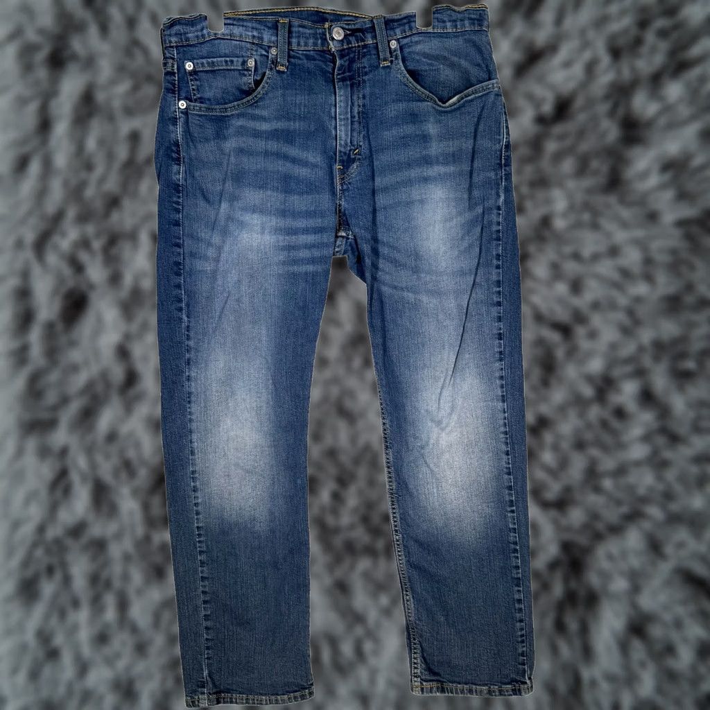 Levi's Levi's 559 Jeans Mens 34x30 Blue Denim Relaxed Straight Mid Rise Stretch Zip Fly Size US 34 / EU 50 - 1 Thumbnail