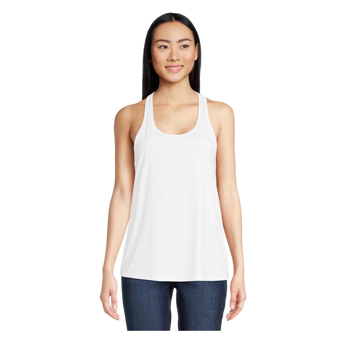 Avia Plus XXXL Performance Twist Back Sleeveless Tank Top White Size 3XL / US 20-22 - 3 Thumbnail