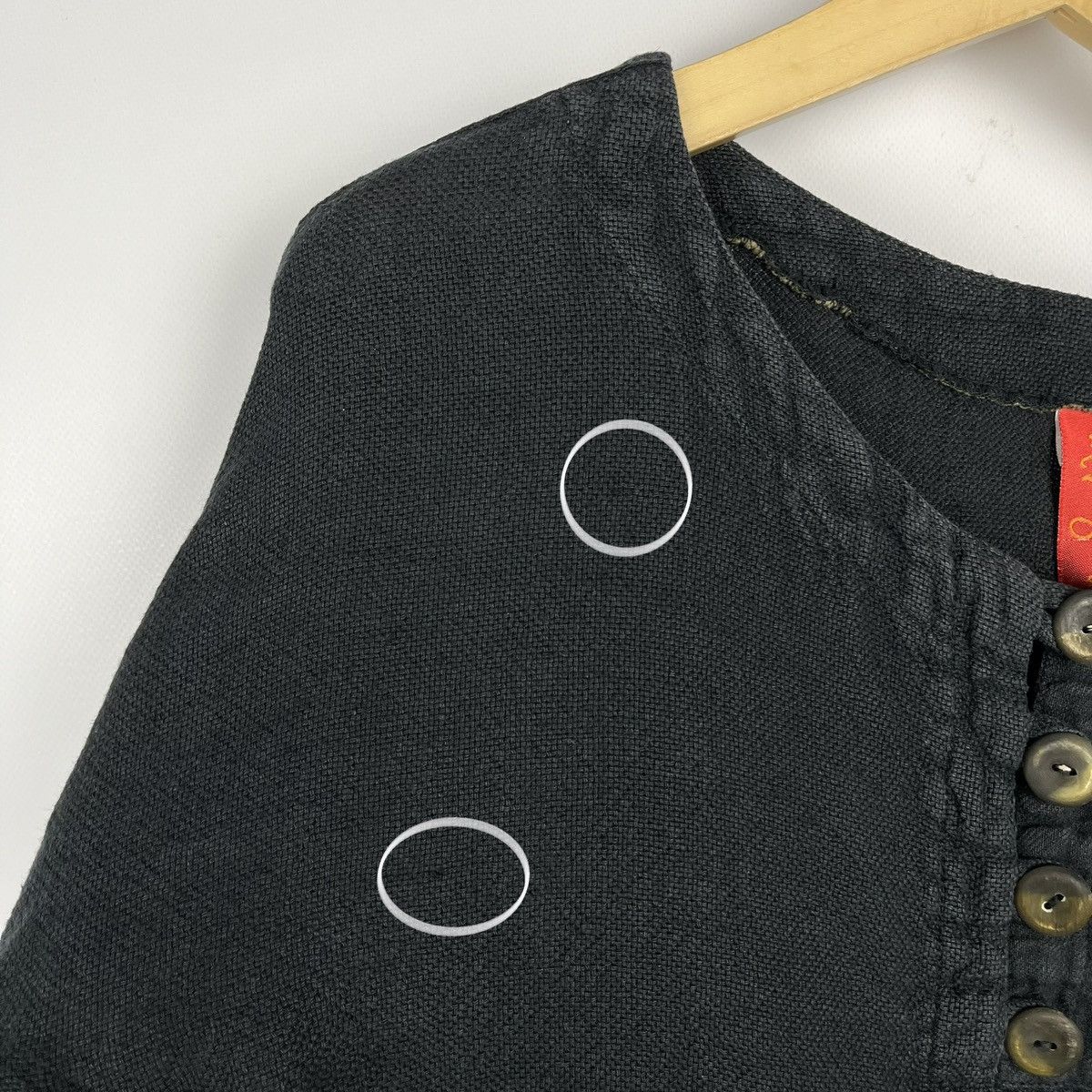 If Six Was Nine Avant-Garde Ewa I Walla linen cotton ladies gothic cardigan Size M / US 6-8 / IT 42-44 - 11 Thumbnail