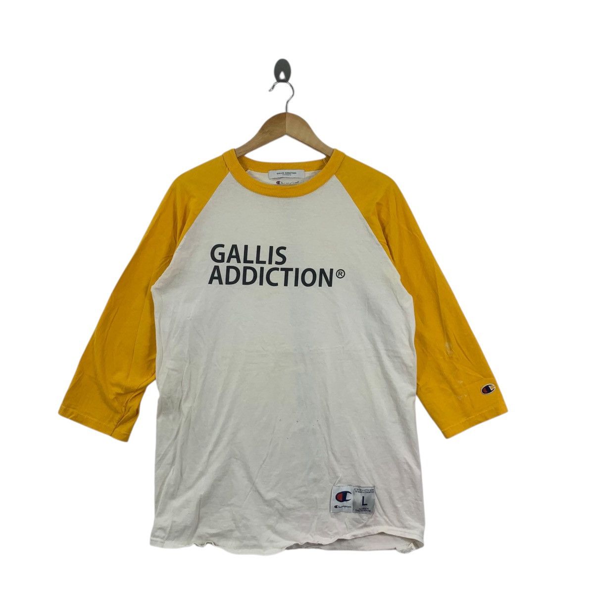 Champion CHAMPION GALLIS ADDICTION Garments College Tee Shirt Top Size L / US 10 / IT 46 - 3 Thumbnail
