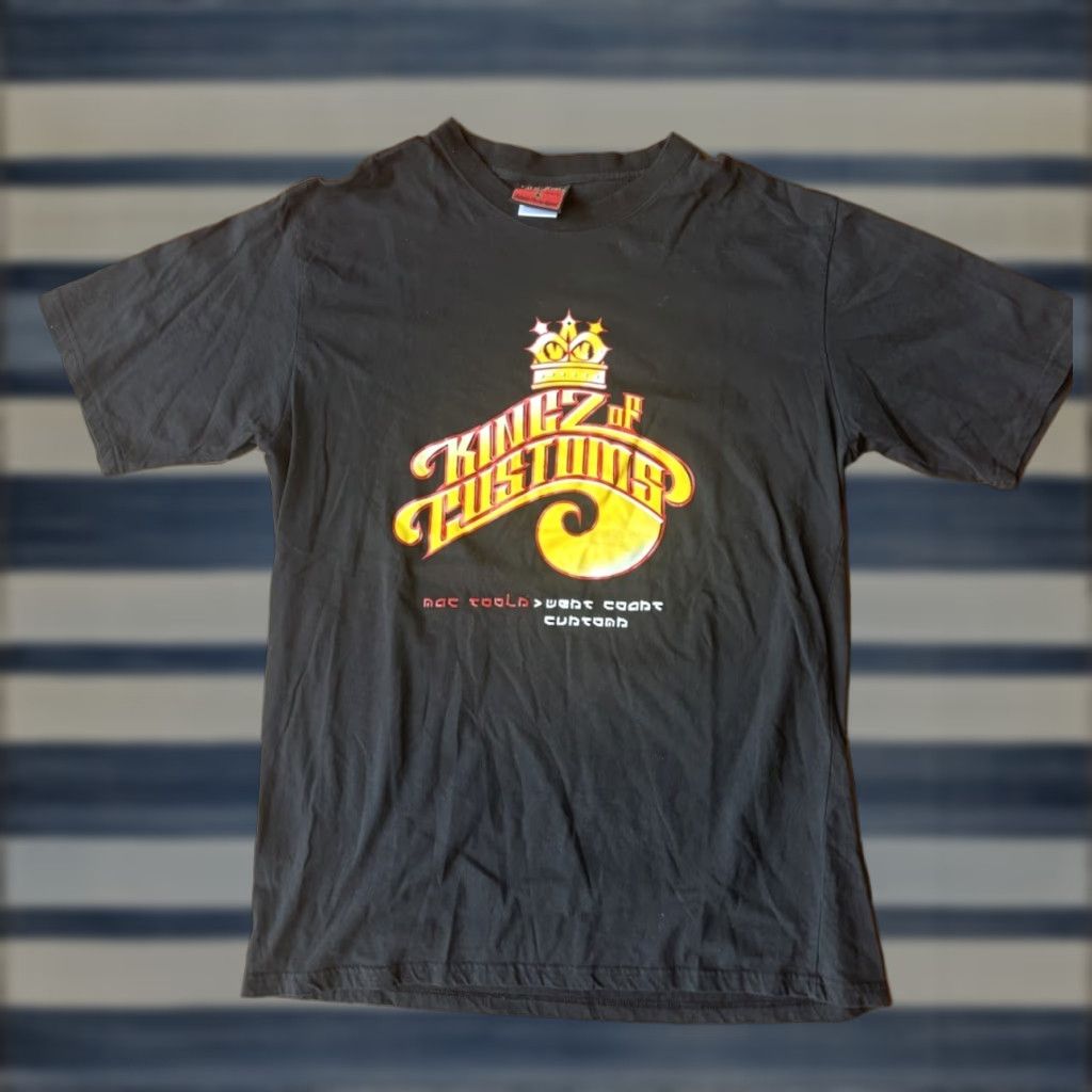 Vintage VINTAGE Mac Tools Racing T-Shirt Large Black 90s Y2K Cars Mens Short Sleeve Crew Neck Logo Graphic Print Size US L / EU 52-54 / 3 - 1 Thumbnail