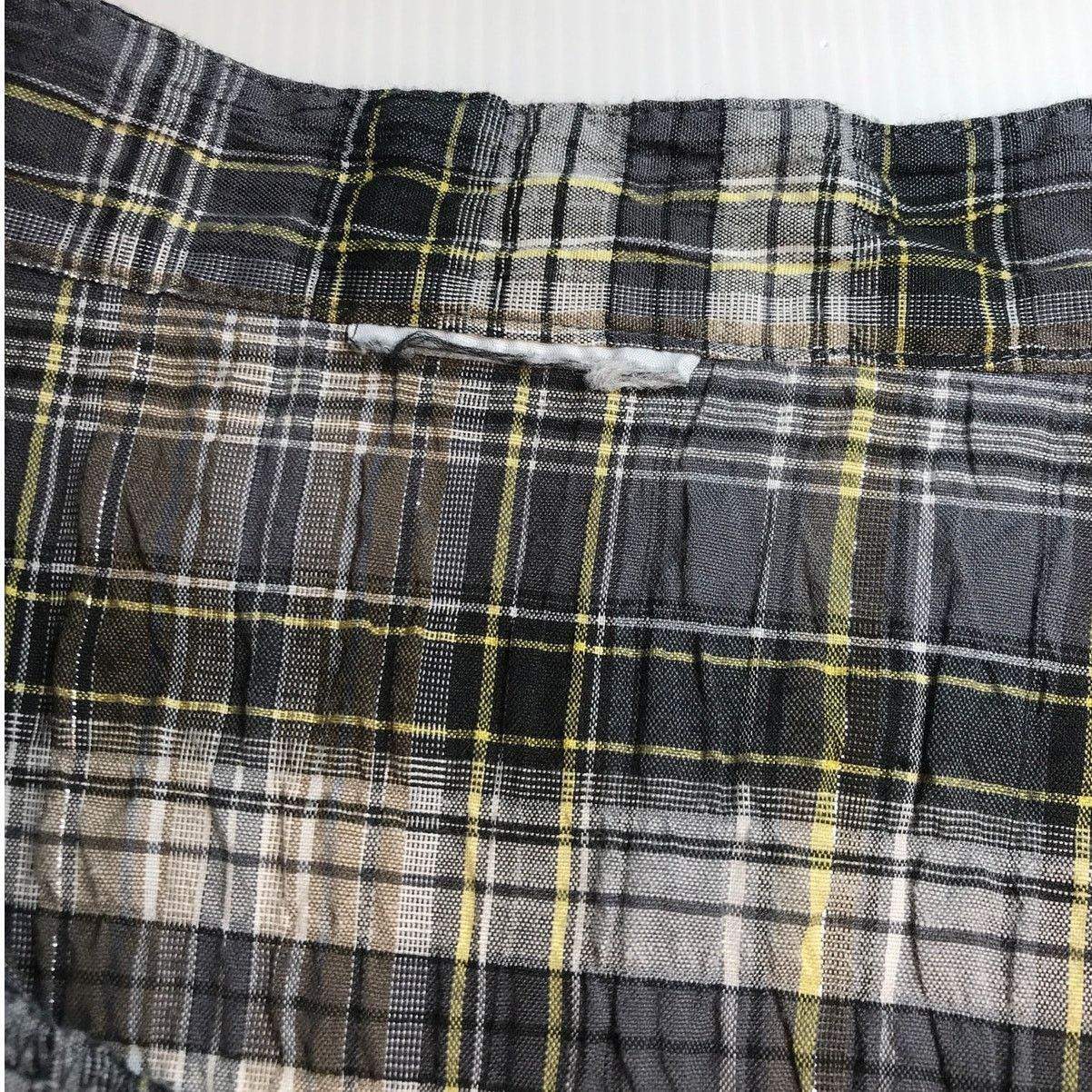 Other Plaid Collared V-neck Short Sleeve Women Shirt XXL Size XXL / US 16-18 / IT 52-54 - 3 Thumbnail