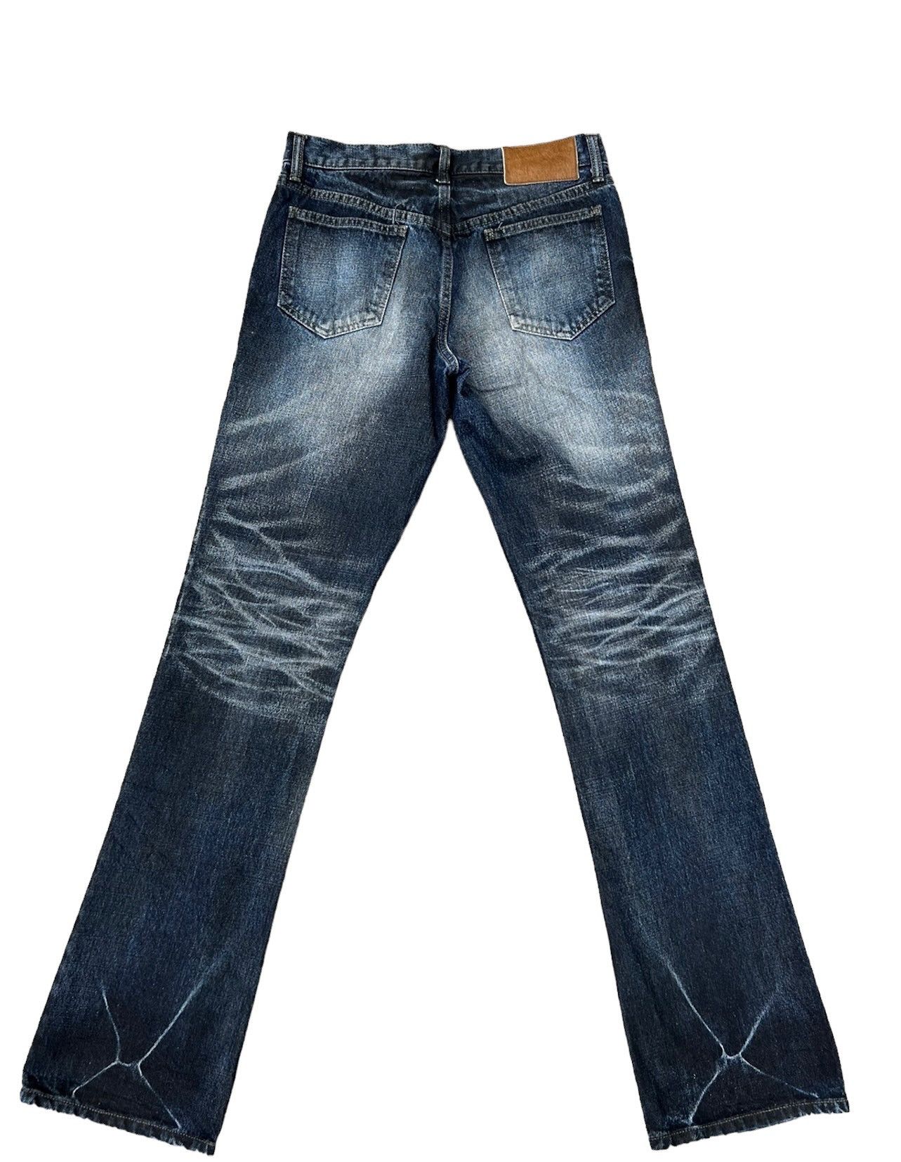Shellac Shellac Shade Japan Waxed Denim Flare Jeans Size US 30 / EU 46 - 2 Thumbnail