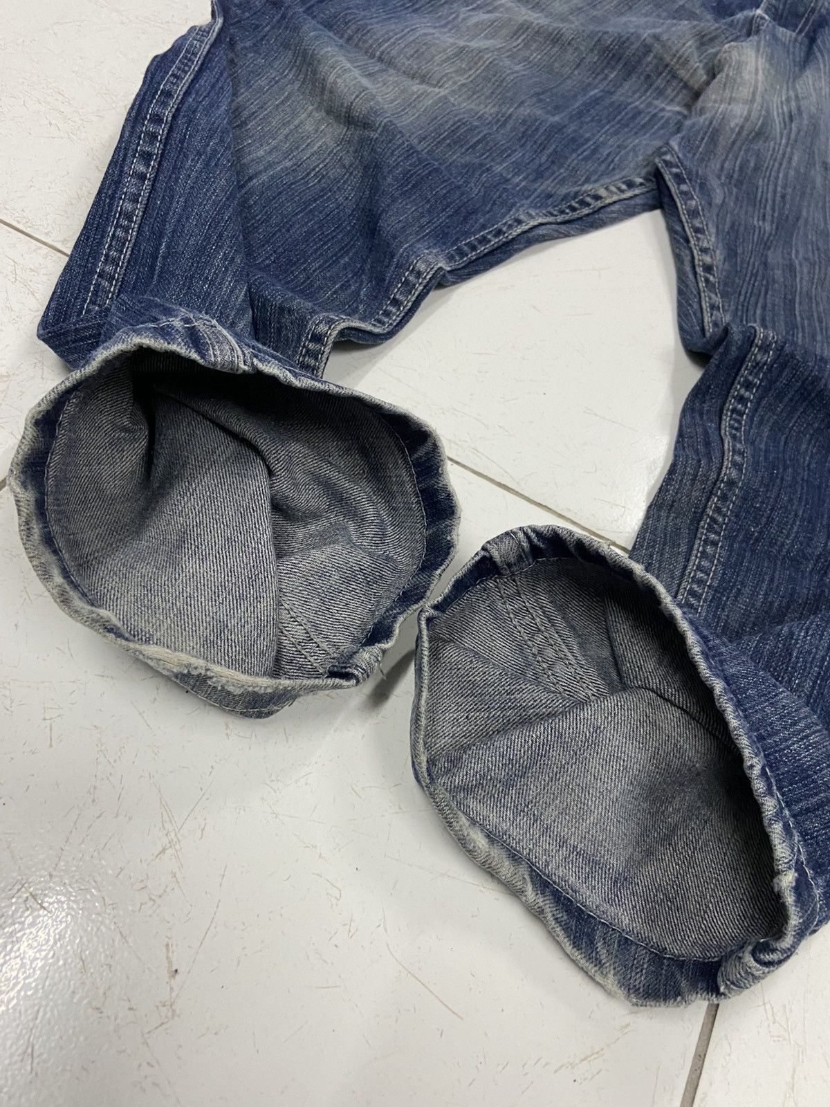 Japanese Brand JUNGLE STORM DROP CROTH CARPENTER DENIM JEANS Size US 30 / EU 46 - 4 Thumbnail