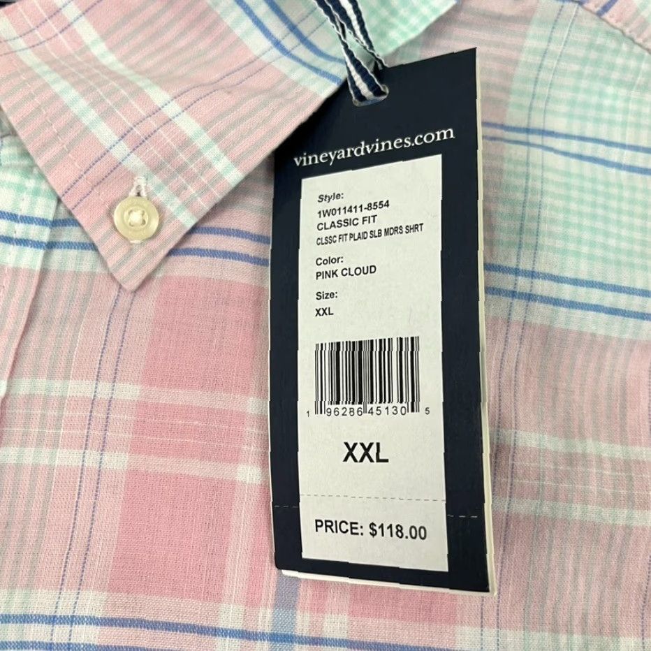 Vineyard Vines VINTAGE Vineyard Vines Button-Down Shirt Men 2XL Plaid Cotton Casual Classic Size US XXL / EU 58 / 5 - 3 Thumbnail