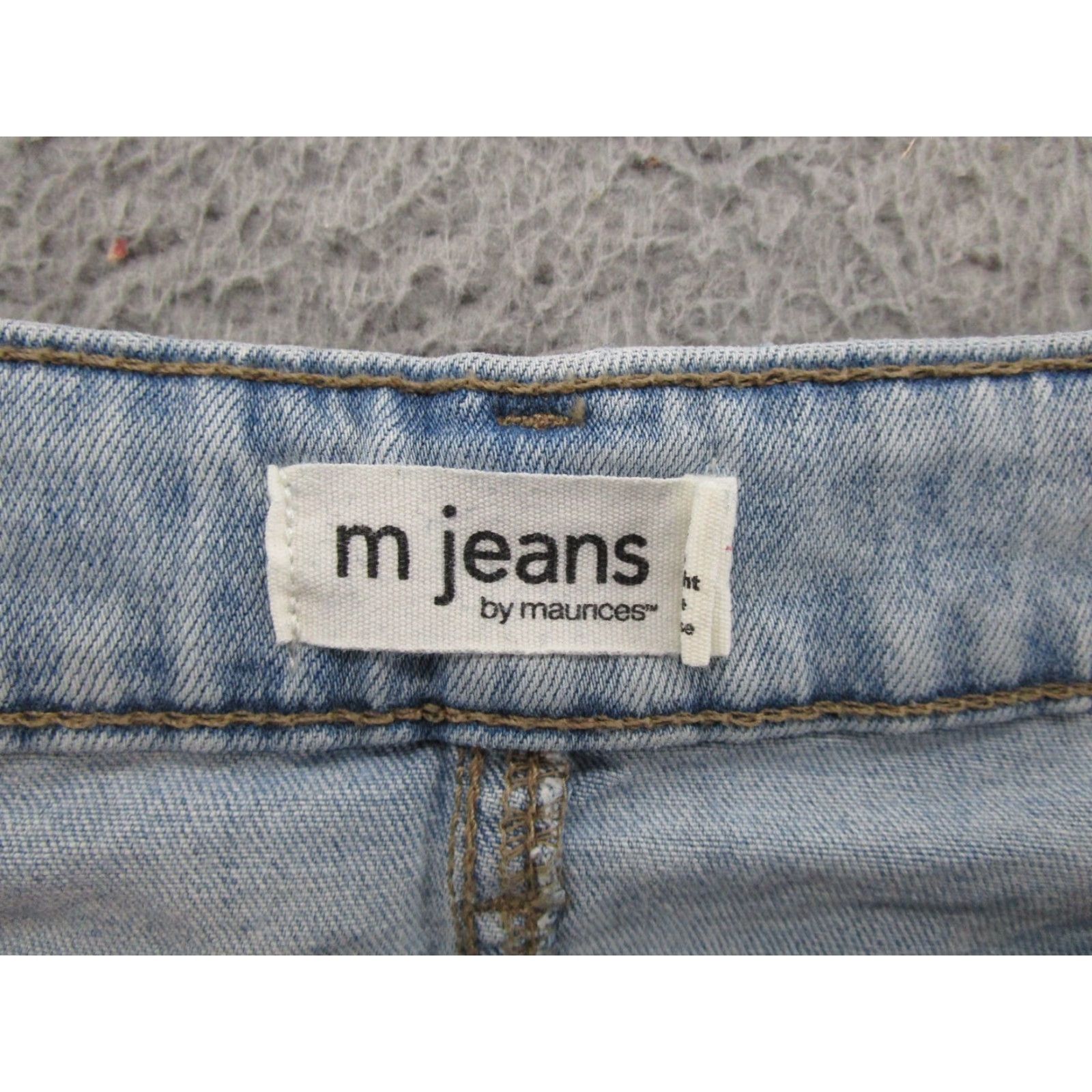 Vintage Maurices M Jeans Button Fly Light Wash Slim Straight Ankle Mid Rise 14 Short Womens Blue Jeans Size 36" / US 14 / IT 50 - 3 Thumbnail
