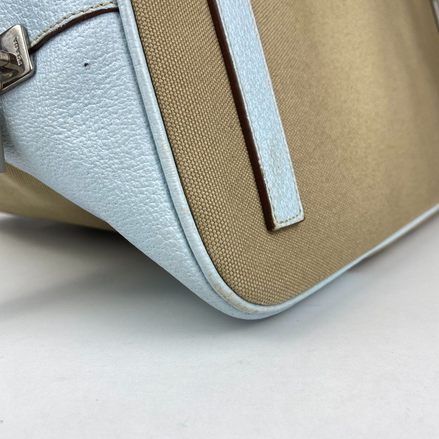 Prada Prada Vintage Canvas and Leather Bowler Bag Size ONE SIZE - 16 Thumbnail