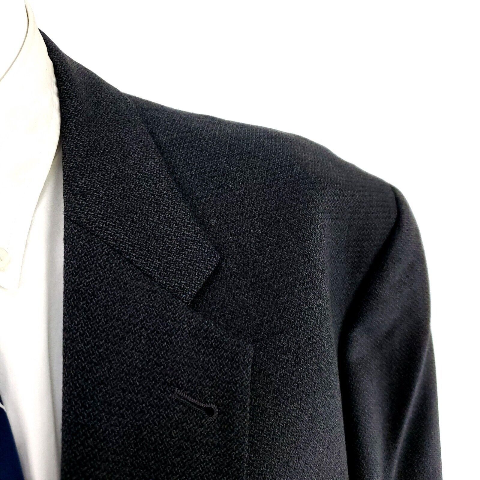 Joseph Abboud Joseph Abboud Nordstrom Wool 3 Button Sport Coat 46L Blue Br Size 46L - 2 Thumbnail