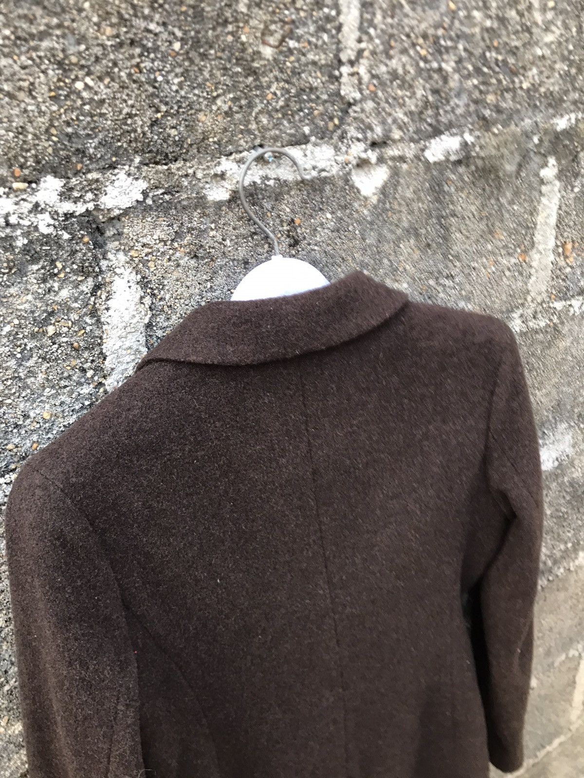 agnes b. ⚡️Vintage Agnes.B Dark Brown Wool Coat Jacket Size XS / US 0-2 / IT 36-38 - 15 Thumbnail