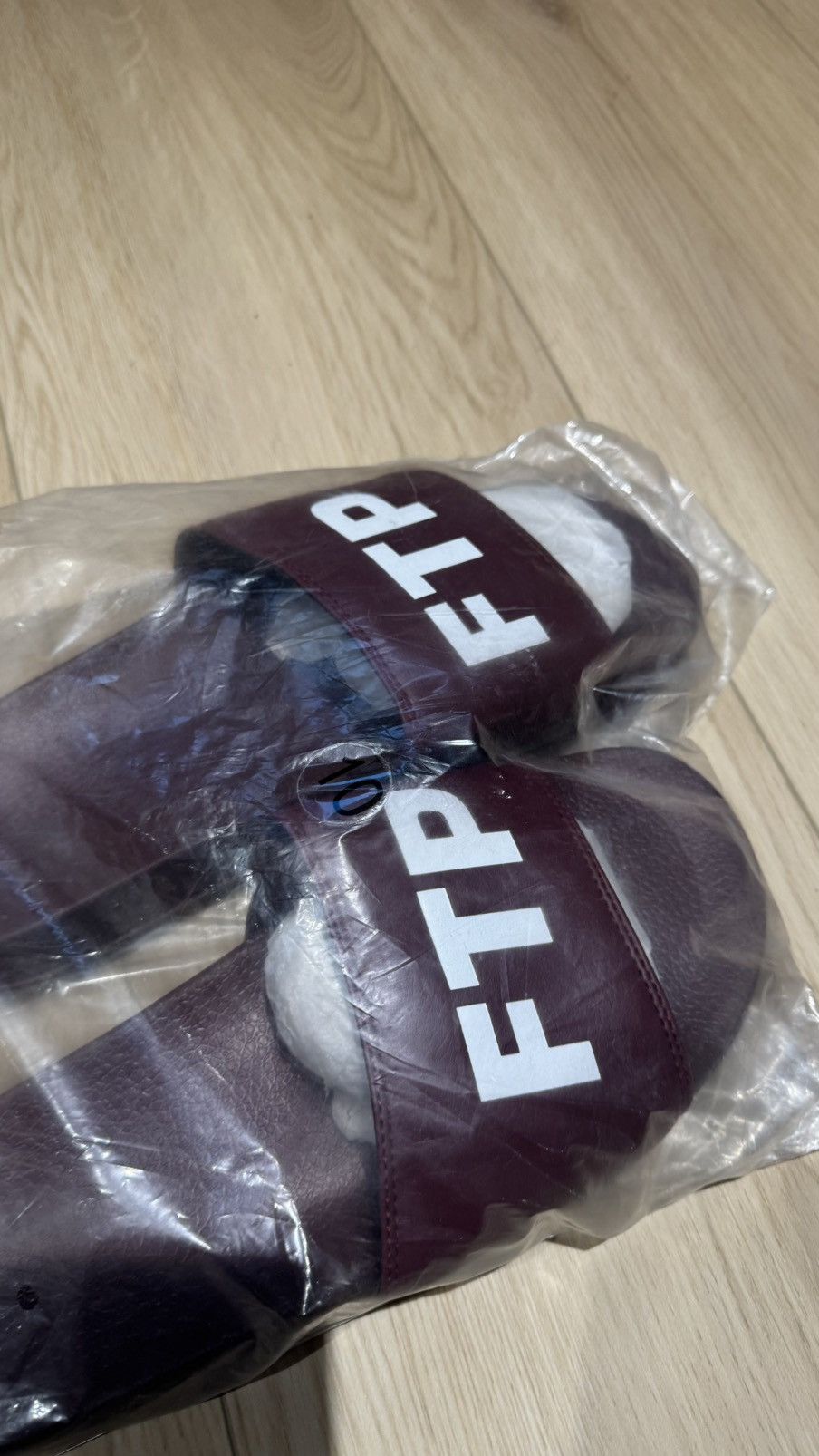 Fuck The Population FTP Slides Burgundy Size US 10 / EU 43 - 4 Thumbnail