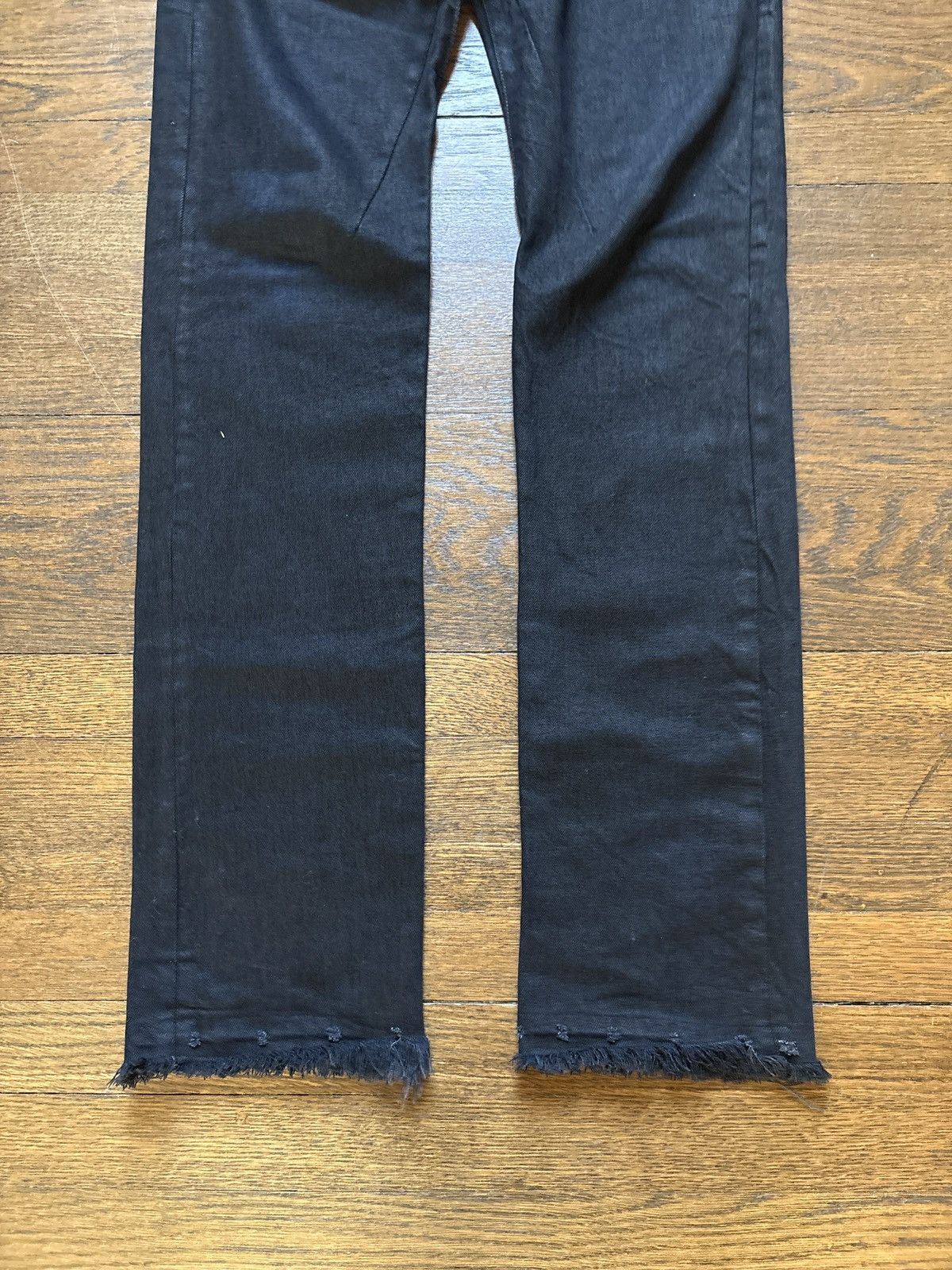 Rick Owens Rick Owens FW07 waxed Detroit Cut denim Size US 29 - 4 Thumbnail