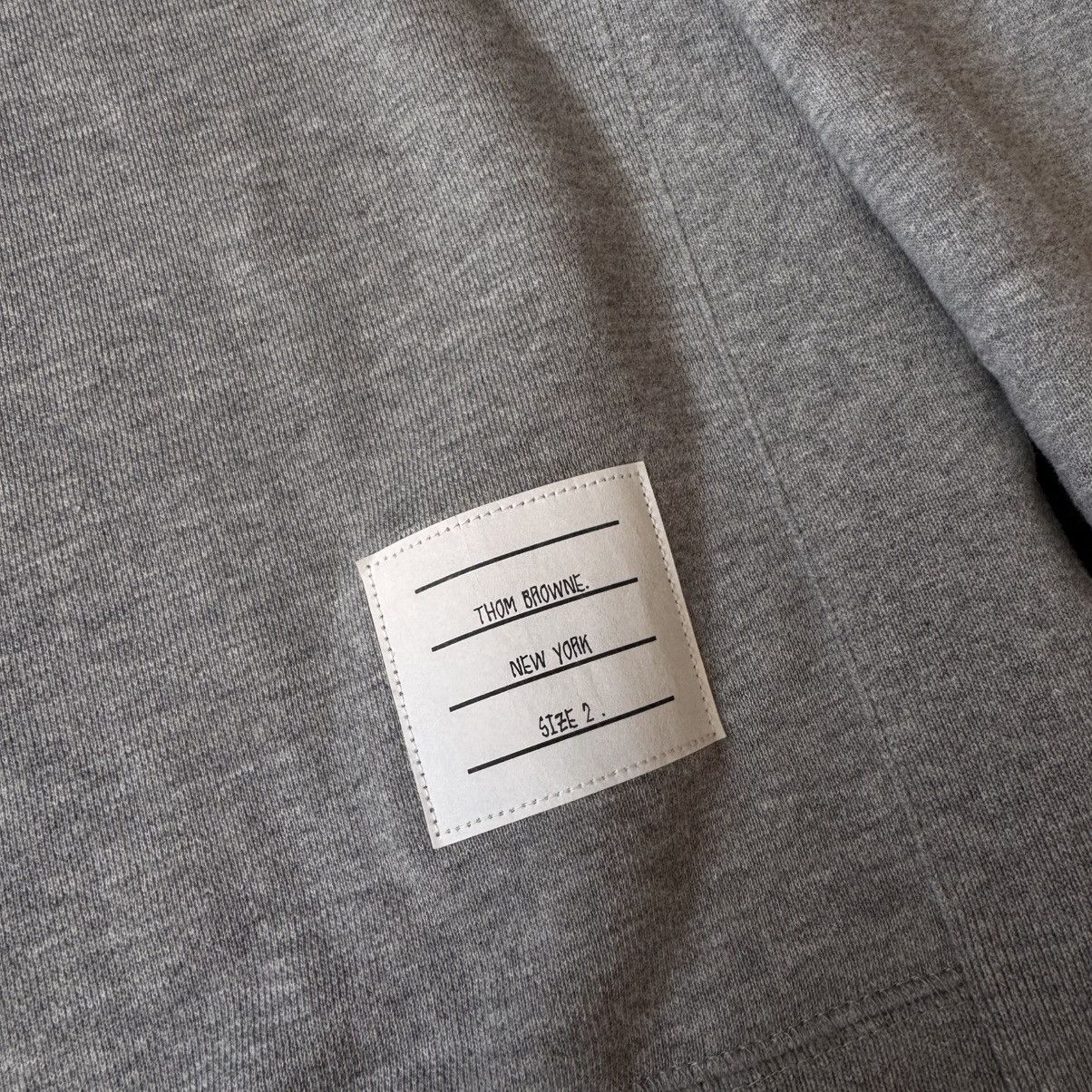 Thom Browne 4 Bar Crewneck Sweatshirt Grey Size US M / EU 48-50 / 2 - 4 Thumbnail