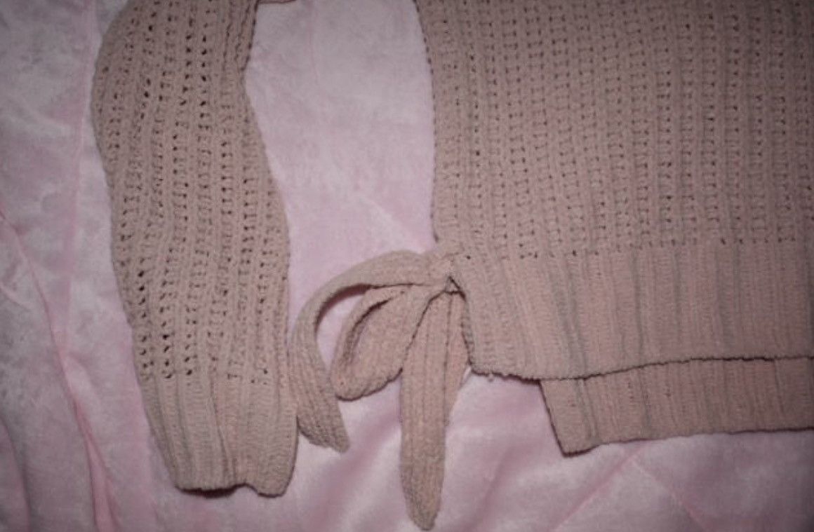 Other Candies Pink Chunky Bow Fall Sweater Winter Cute Small Size S / US 4 / IT 40 - 5 Thumbnail