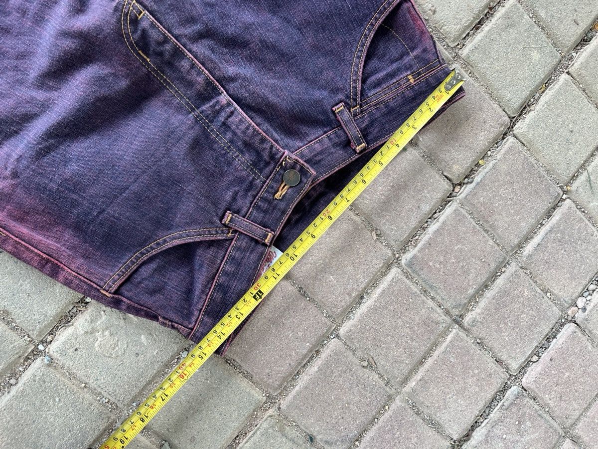 Hysteric Glamour × Japanese Brand × Wrangler Flare Crazy Purplewash Wrangler Denim Size US 29 - 7 Thumbnail