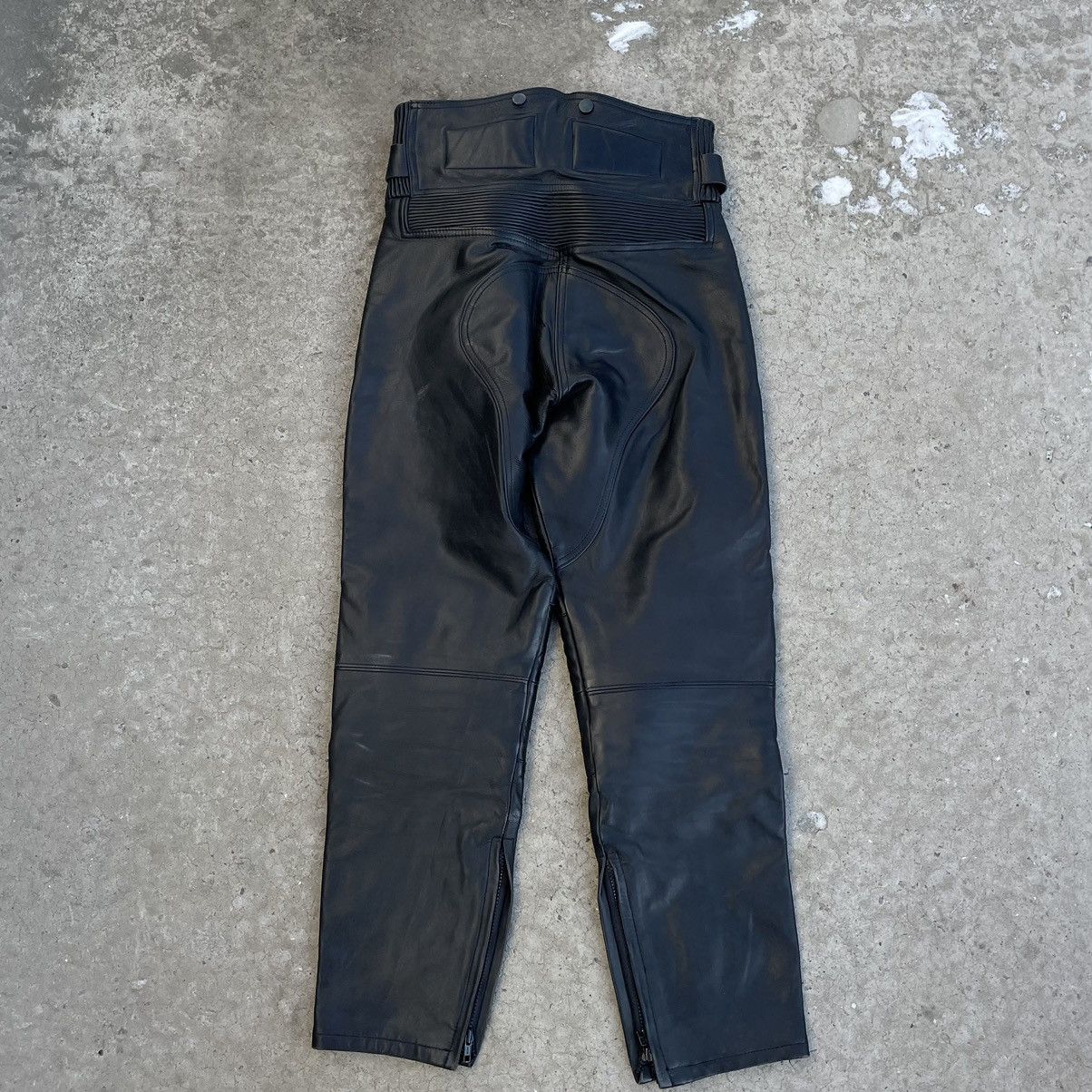 Leather × Vintage Vintage Moto Real Leather Pants 90s Indian Angel USA Y2K Size US 30 / EU 46 - 2 Thumbnail