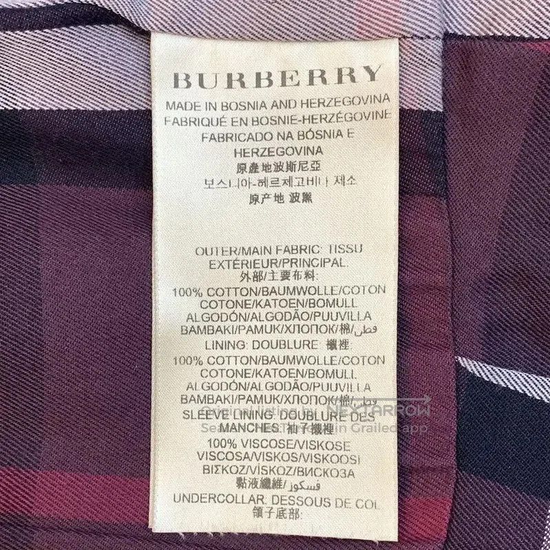 Burberry Burberry Wine Red Cotton Short Trench Coat. Size S / US 4 / IT 40 - 8 Thumbnail