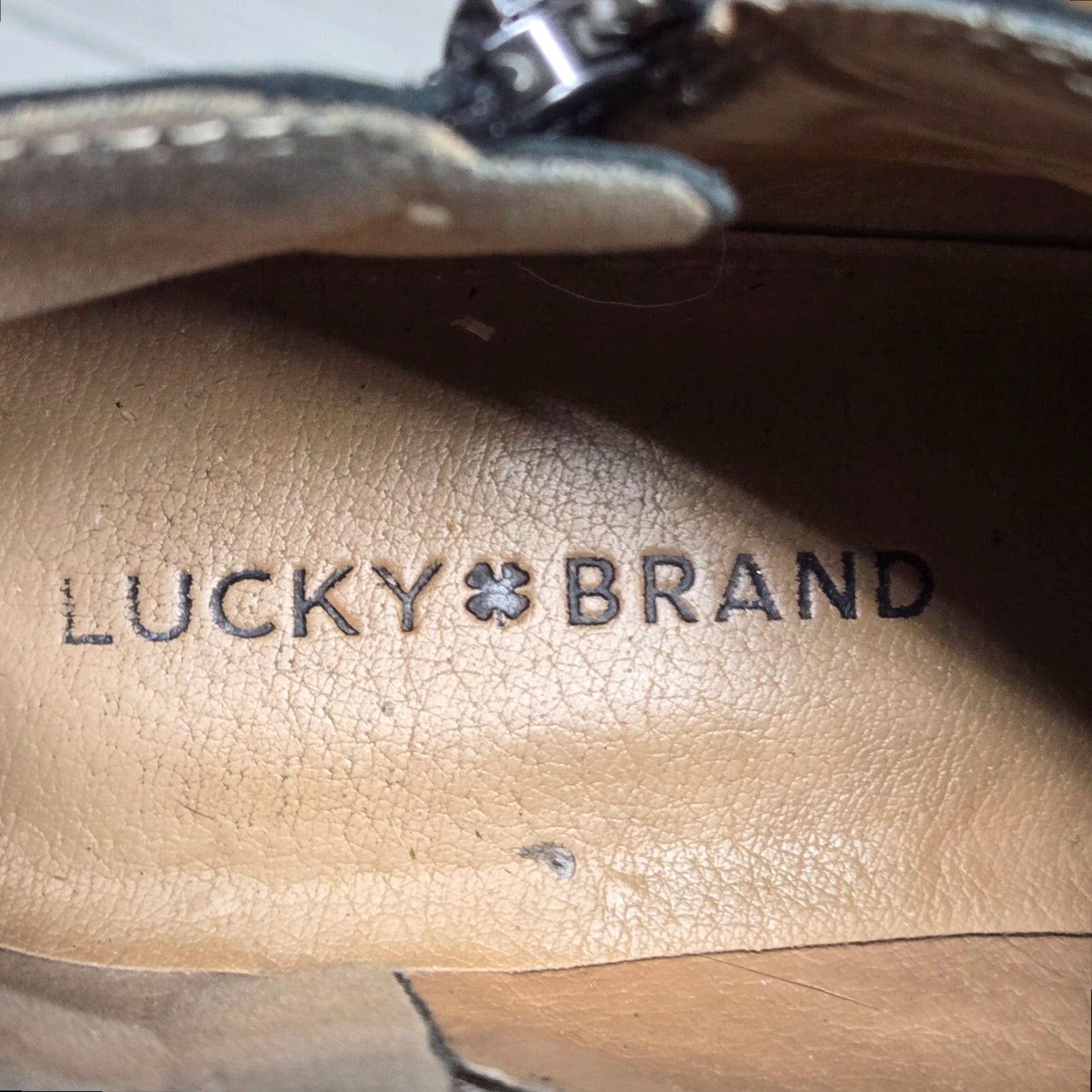 Lucky Brand Lucky Brand Women's Ankle Boots Suede Low Heel Beige Size 7.5M Size US 8 / IT 38 - 7 Thumbnail