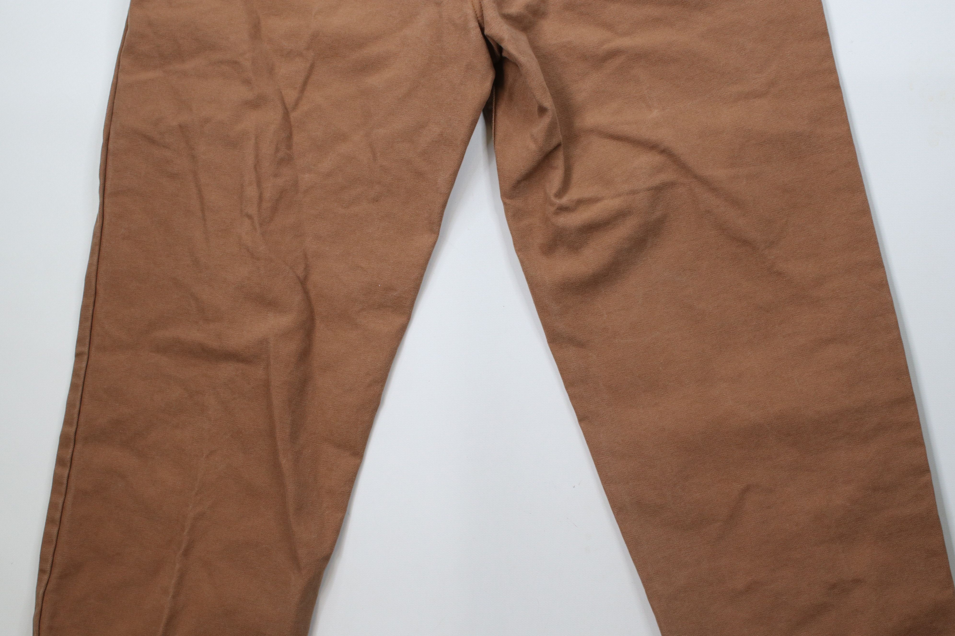 Cabelas × Vintage Vintage 90s Cabelas Distressed Canvas Pants Brown Cotton Size US 34 / EU 50 - 13 Thumbnail