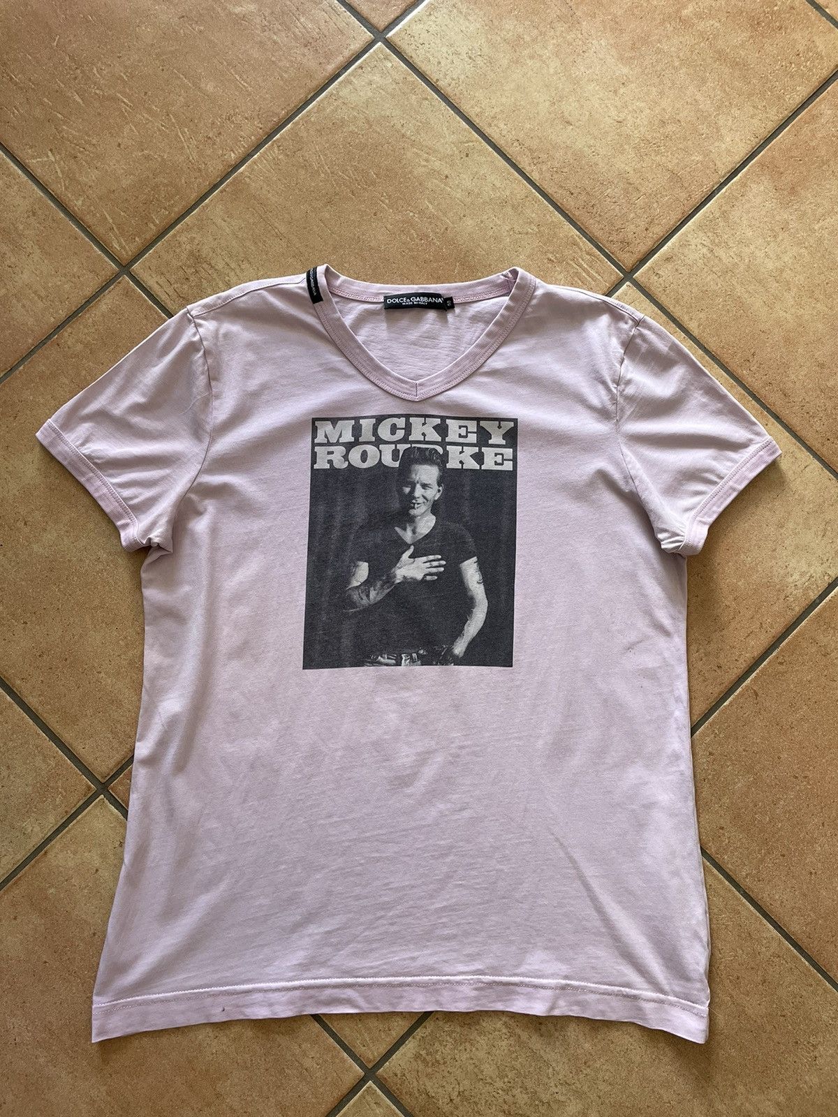 Dolce & Gabbana × Vintage Dolce Gabbana Mickey Rourke Vintage Y2K T Shirt Size XL / US 12-14 / IT 48-50 - 1 Thumbnail