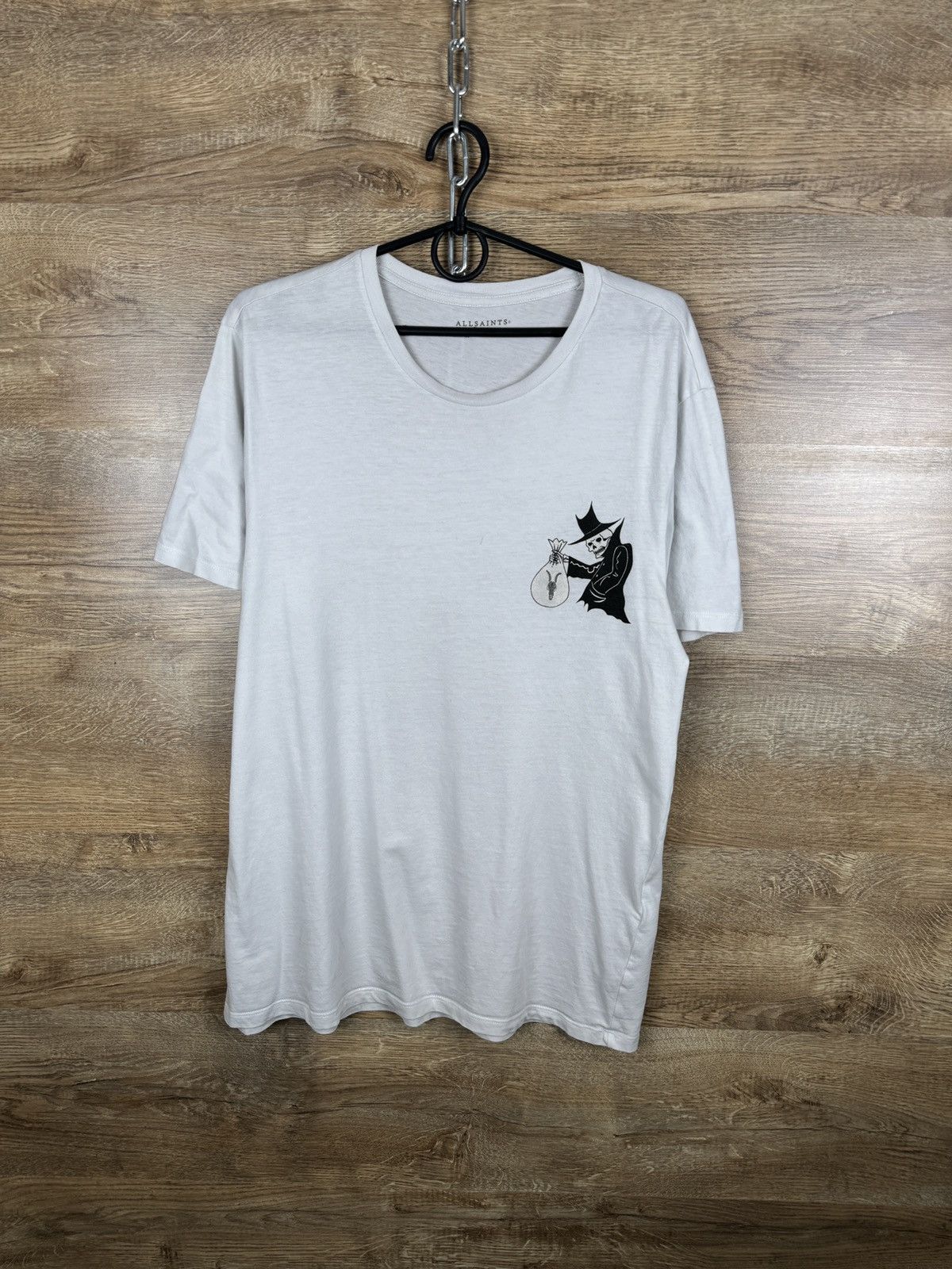 Allsaints Mens Vintage Allsaints LOOT SS CREW T-shirt logo tee Japan Size US M / EU 48-50 / 2 - 1 Thumbnail