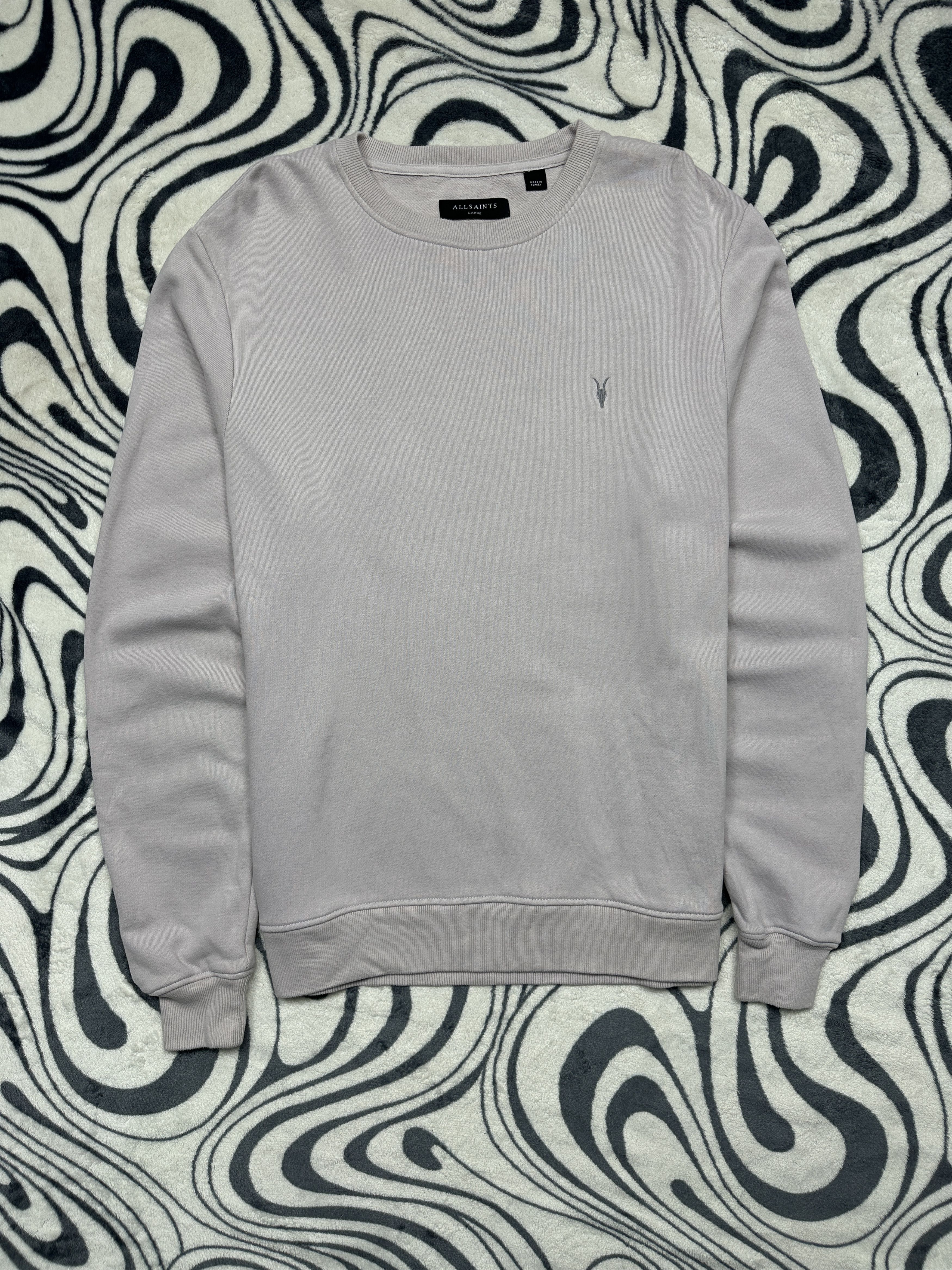 Allsaints Allsaints Mens Raven Crew Neck Sweatshirt Size US L / EU 52-54 / 3 - 1 Thumbnail