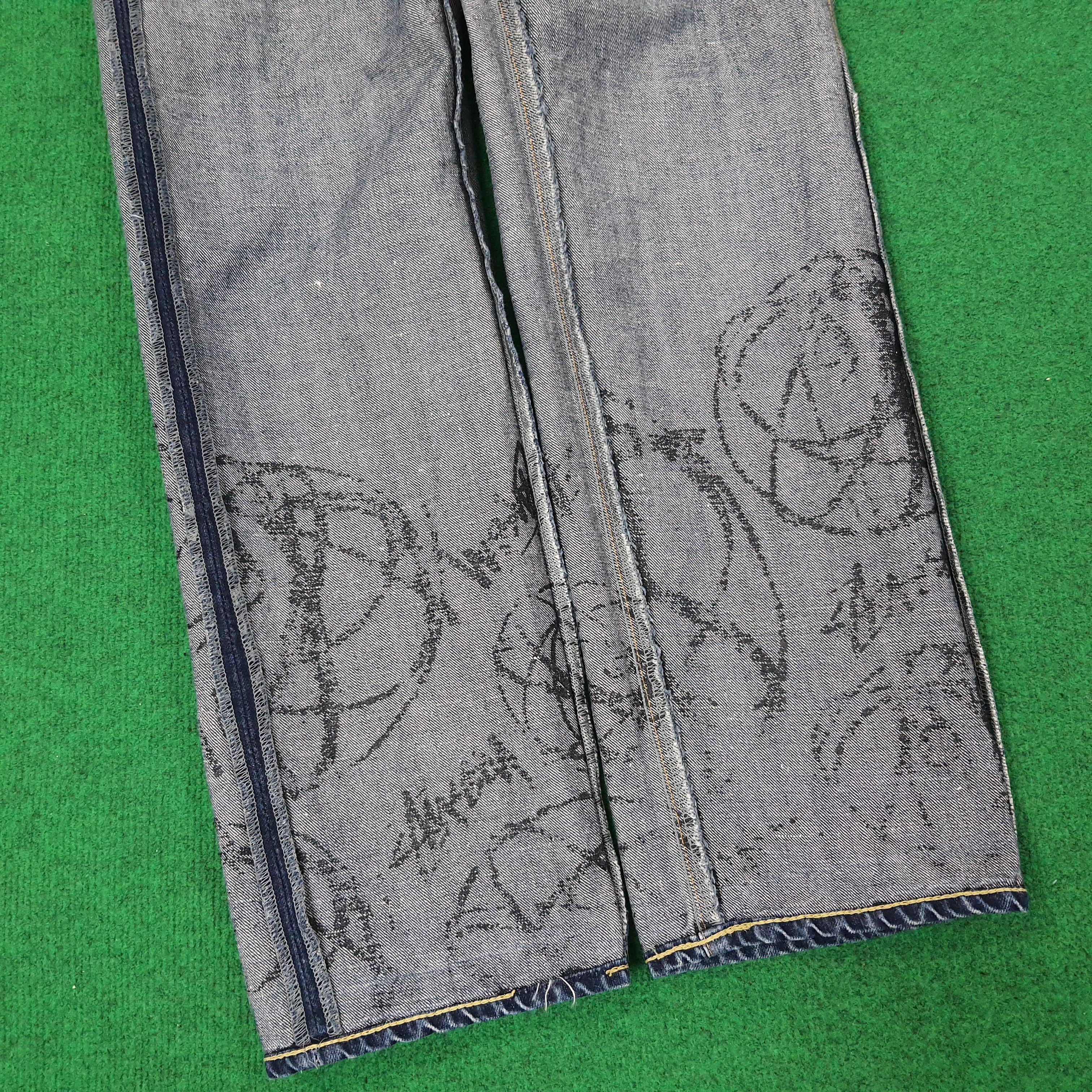 Stussy Vintage Rare Stussy x Futura Custom Logo Jeans C228N33 Size US 27 - 6 Thumbnail