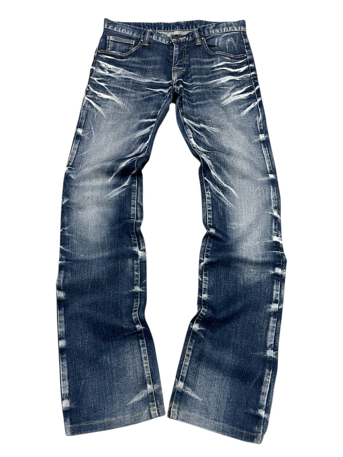 If Six Was Nine × Le Grande Bleu (L.G.B.) × Tornado Mart Tornado Mart Wishkered Denim Size US 29 - 1 Thumbnail