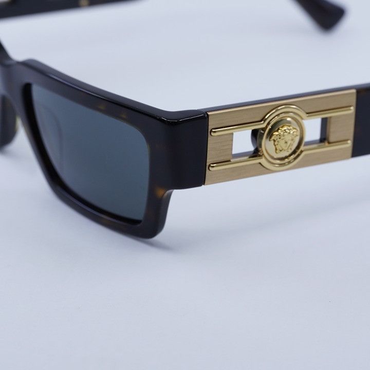 Versace Versace VE4459 108/87 Unisex Sunglasses Havana Rectangle Size ONE SIZE - 2 Thumbnail