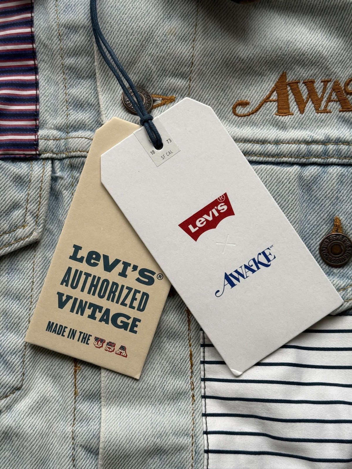 Awake NY × Levi's Levi’s x Awake NY Patchwork Denim Jacket M authentic vintage Size US M / EU 48-50 / 2 - 7 Thumbnail