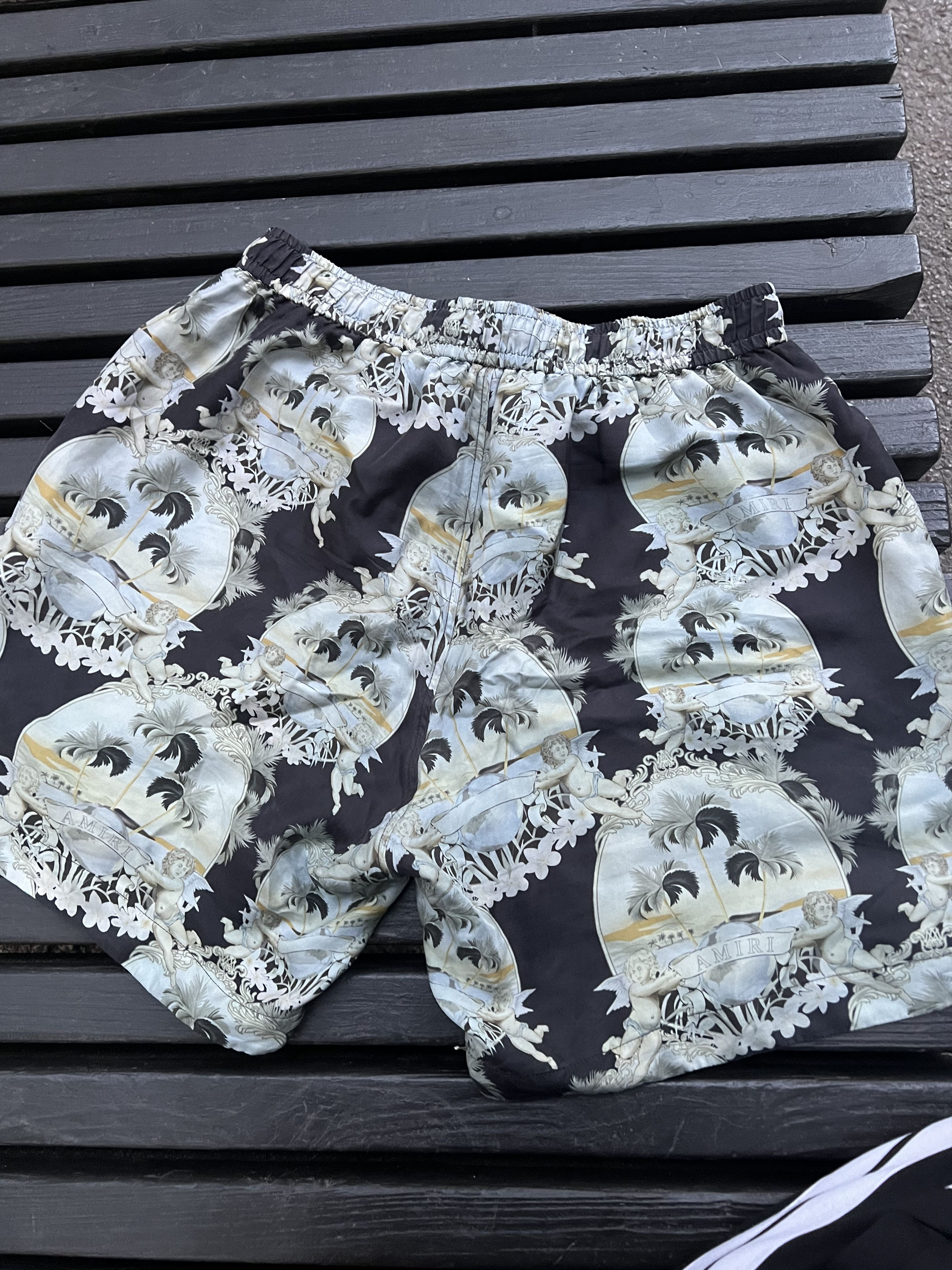 Amiri Amiri Silk Palms Shorts Size US 32 / EU 48 - 2 Thumbnail