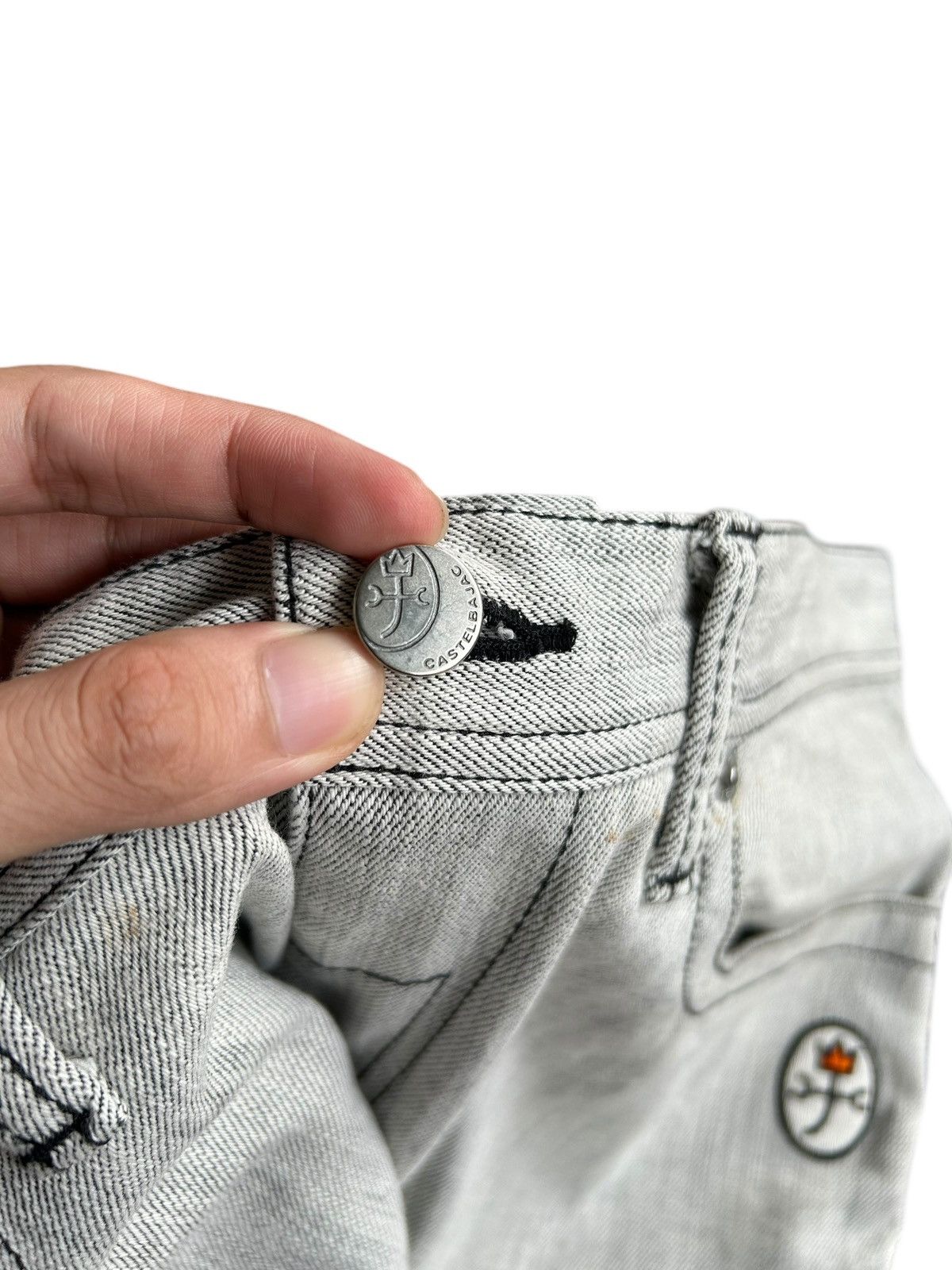 If Six Was Nine × Jean Charles De Castelbajac × Le Grande Bleu (L.G.B.) CASTELBAJAC MADE IN JAPAN DENIM JEANS Size US 36 / EU 52 - 5 Thumbnail