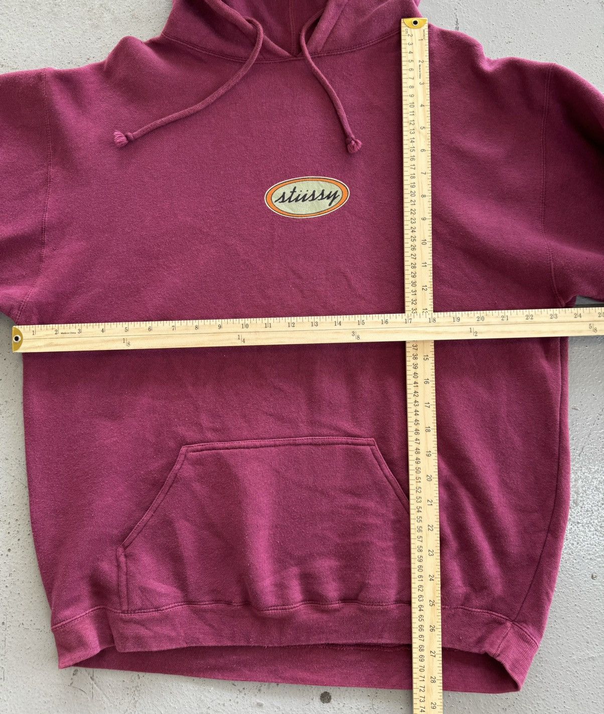 Stussy Made in USA Stussy Oval Cursive Logo Pullover Size US L / EU 52-54 / 3 - 6 Thumbnail