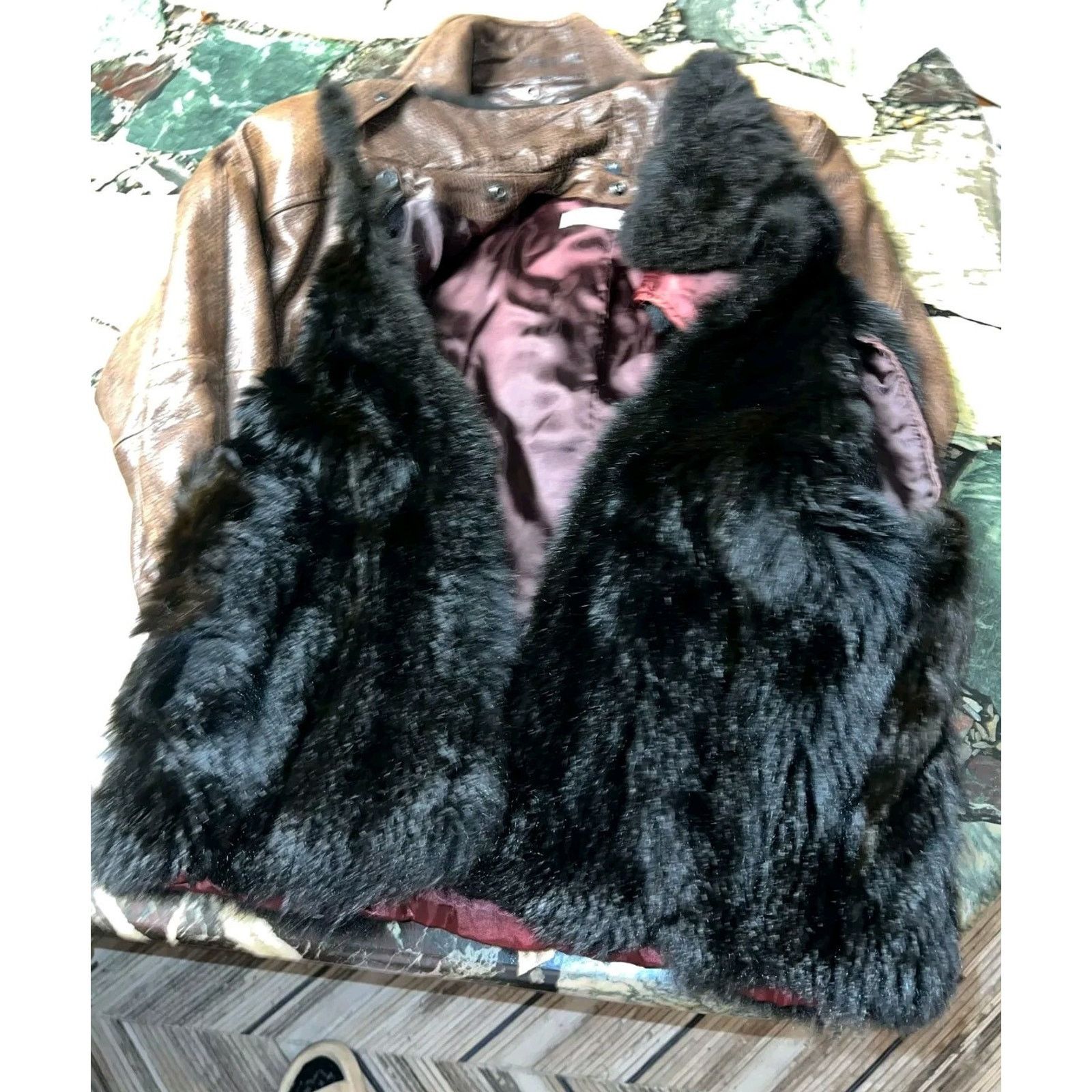 Other Andrew Maro Leather Bomber Jacket Removable Opposum Lining Size US M / EU 48-50 / 2 - 14 Thumbnail