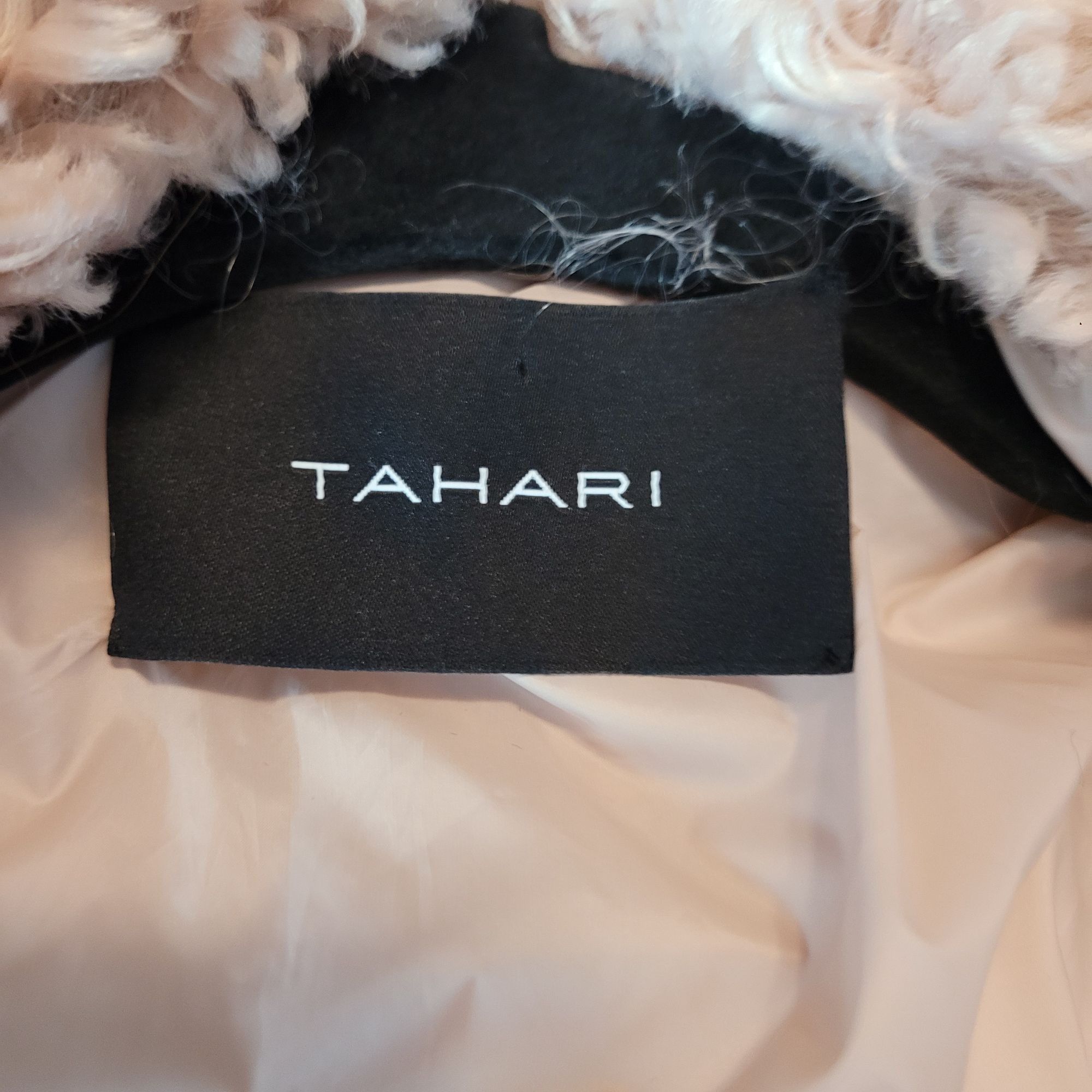 Designer Tahari Teddy Coat M Pink Vegan Faux Fur Curly Textured Jacke Size M / US 6-8 / IT 42-44 - 3 Thumbnail